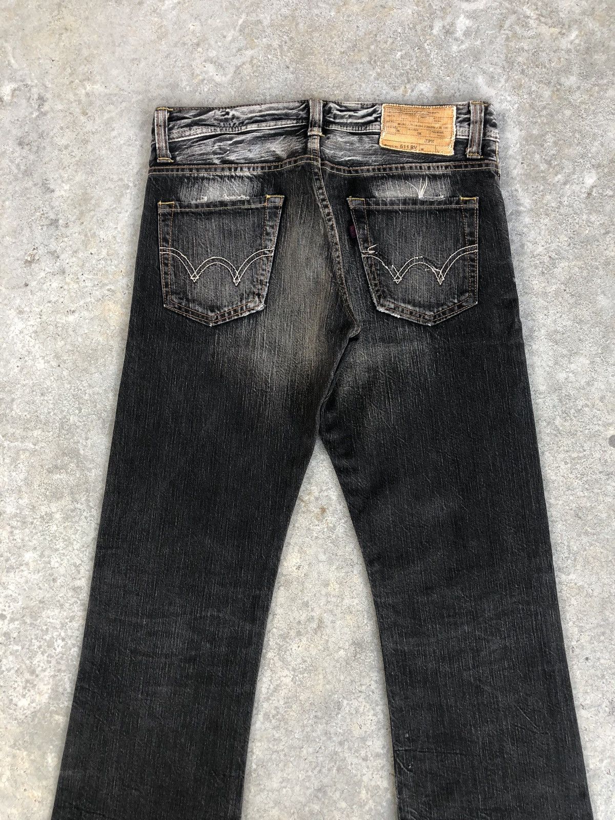 Edwin Japanese Edwin Flared Jeans Distressed Jeans 511 RV Size US 31 - 8 Thumbnail