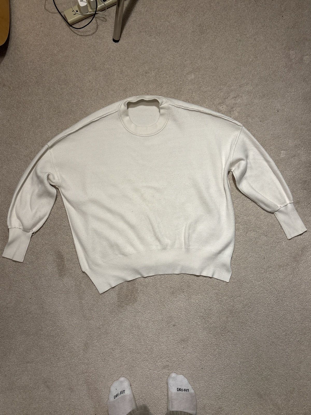 Vintage 90’s Vintage White Sweater Size US M / EU 48-50 / 2 - 1 Thumbnail