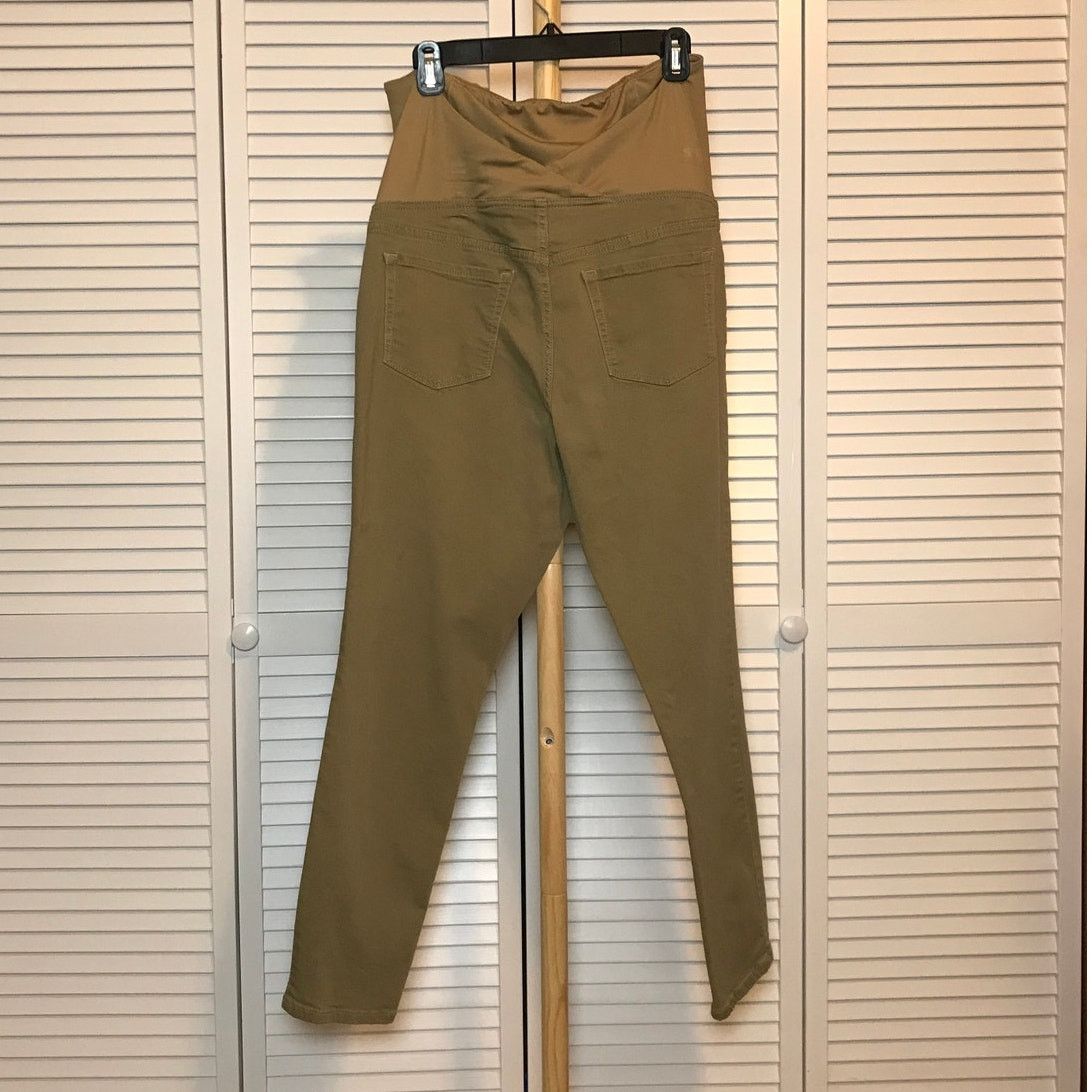 Other Isabel Maternity Skinny Tan Denim Tapered Jeans 12 Size 34" / US 12 / IT 48 - 2 Thumbnail