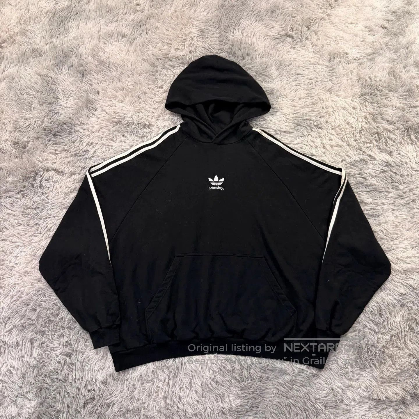balenciaga x adidas oversized hoodie.