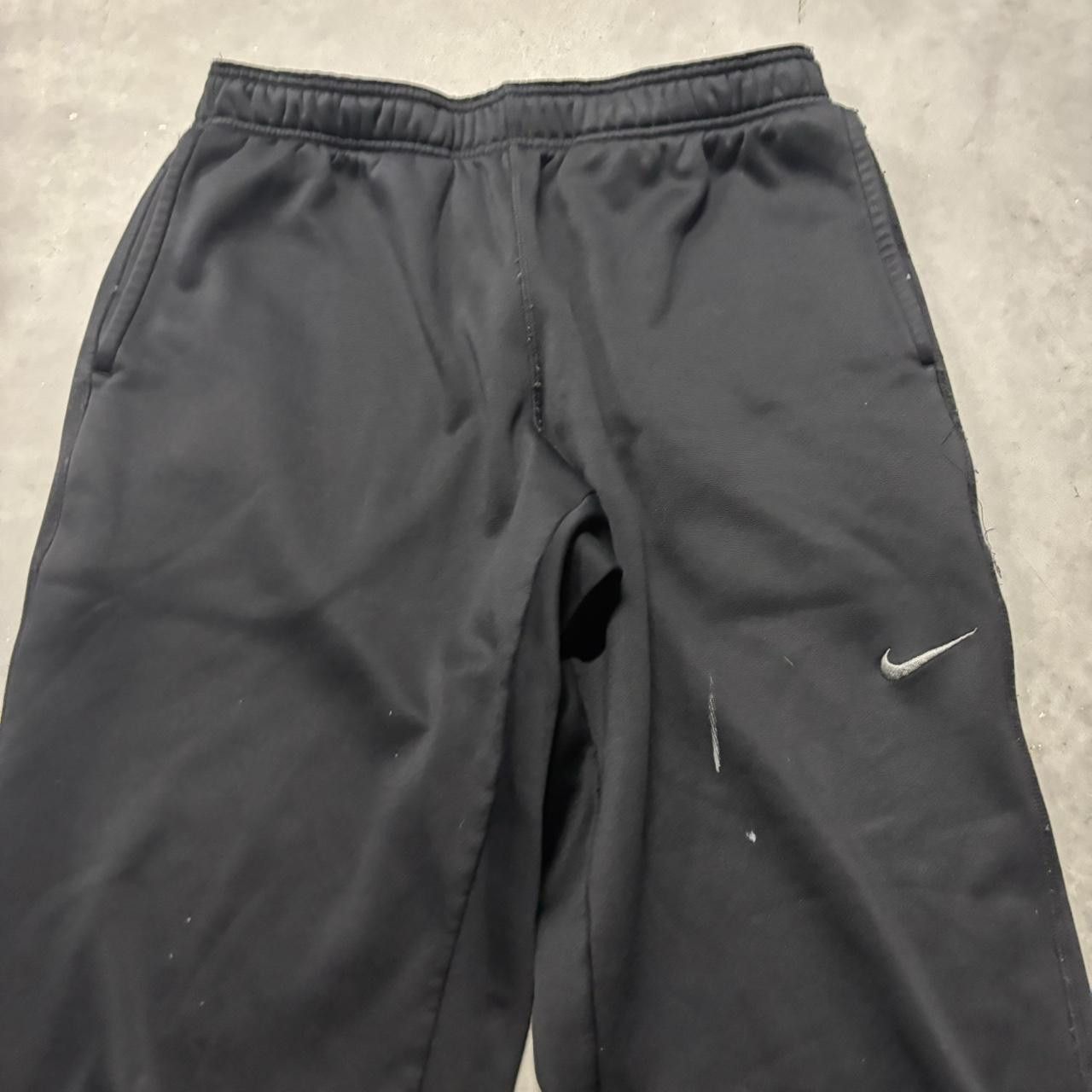 Japanese Brand × Nike × Vintage Crazy Vintage Y2K/2000s Baggy Black Nike Swoosh Streetwear Skater Essential Track Pants! Size US 34 / EU 50 - 4 Thumbnail
