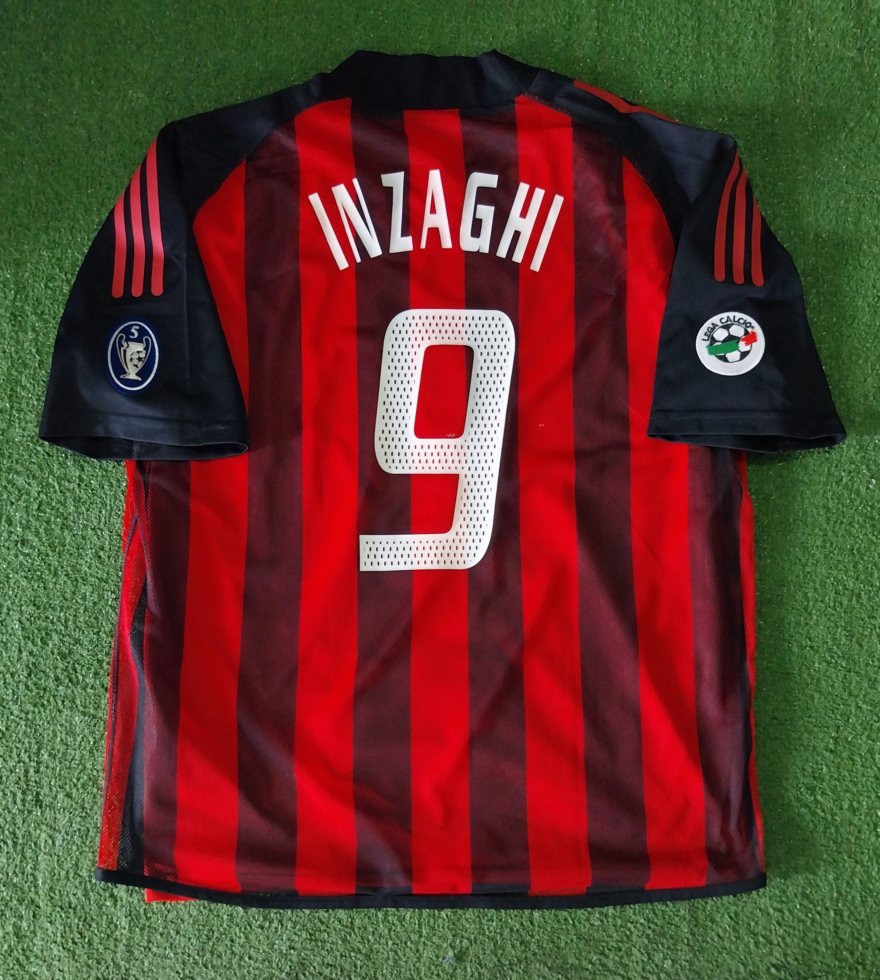 Adidas Ac milan player issue 2002 inzaghi jersey football Size US L / EU 52-54 / 3 - 2 Thumbnail
