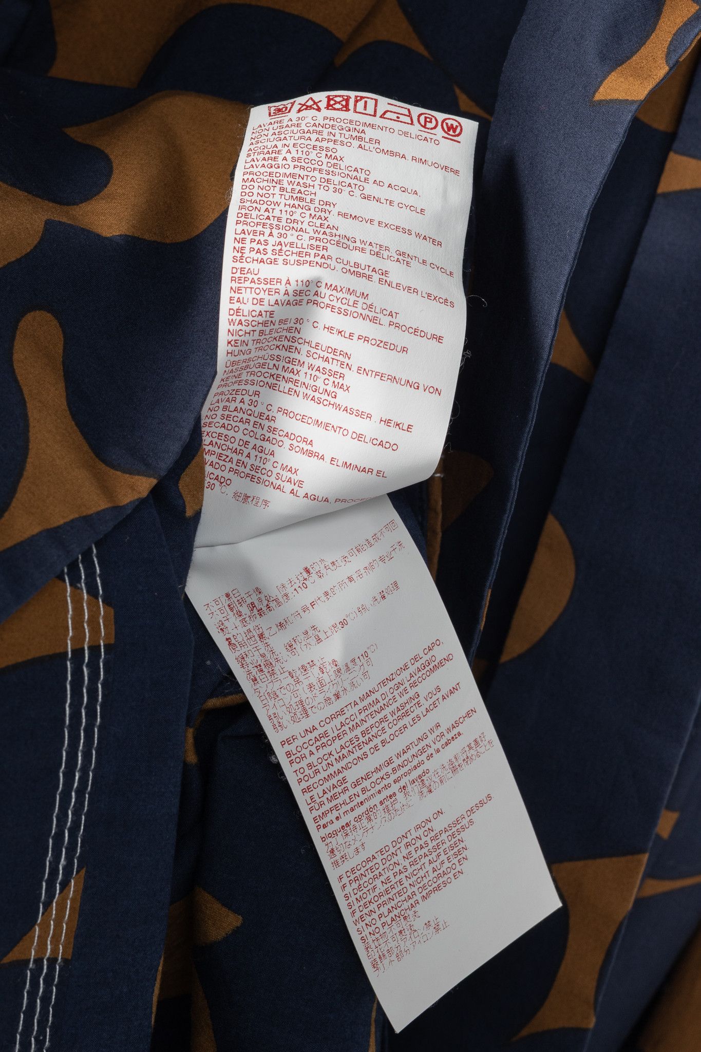Marni Marni R/19 Belou-Print Cotton Poplin Gathered Midi Skirt Size 28" / US 6 / IT 42 - 10 Thumbnail