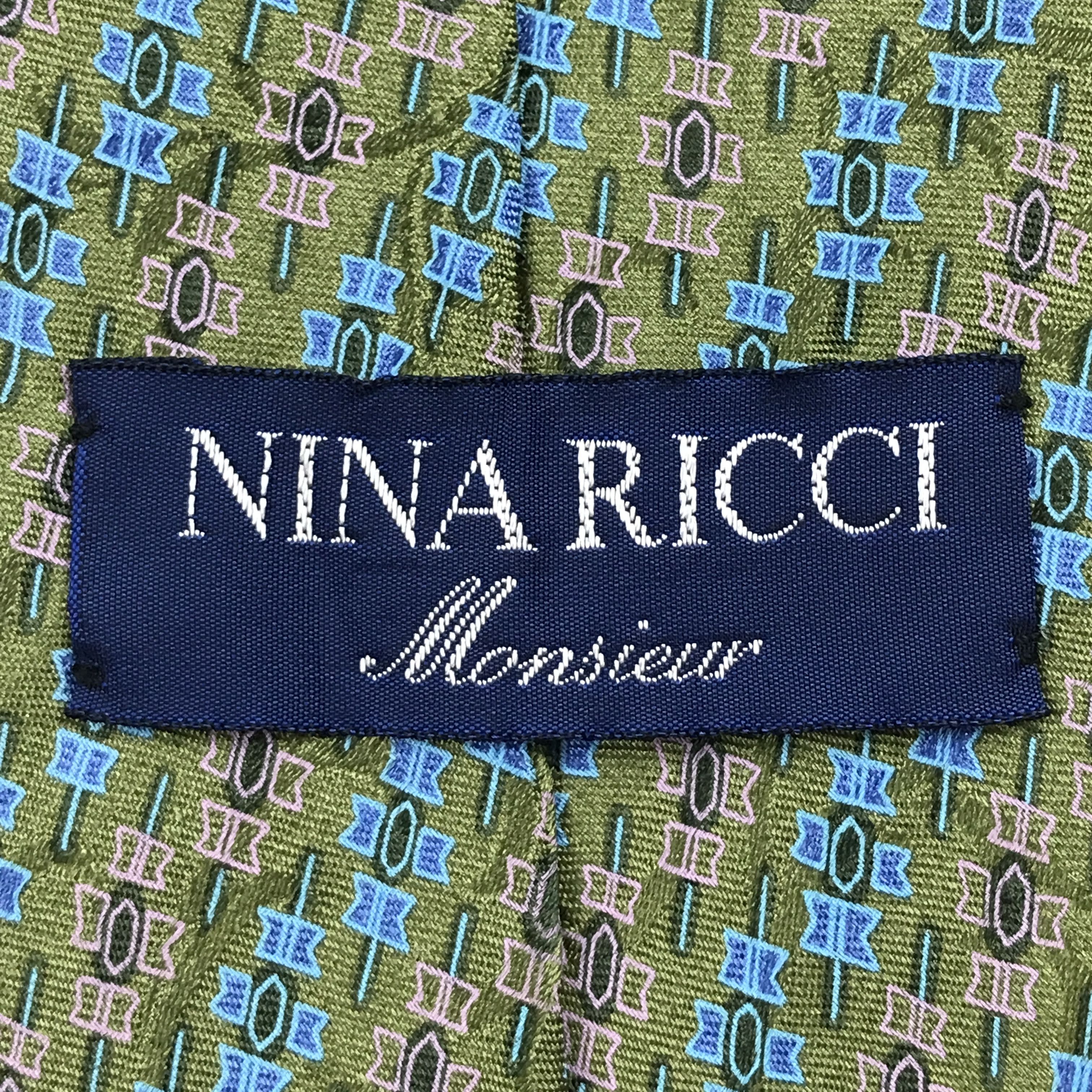Designer × Vintage Vintage Nina Ricci Silk Necktie Size ONE SIZE - 8 Thumbnail
