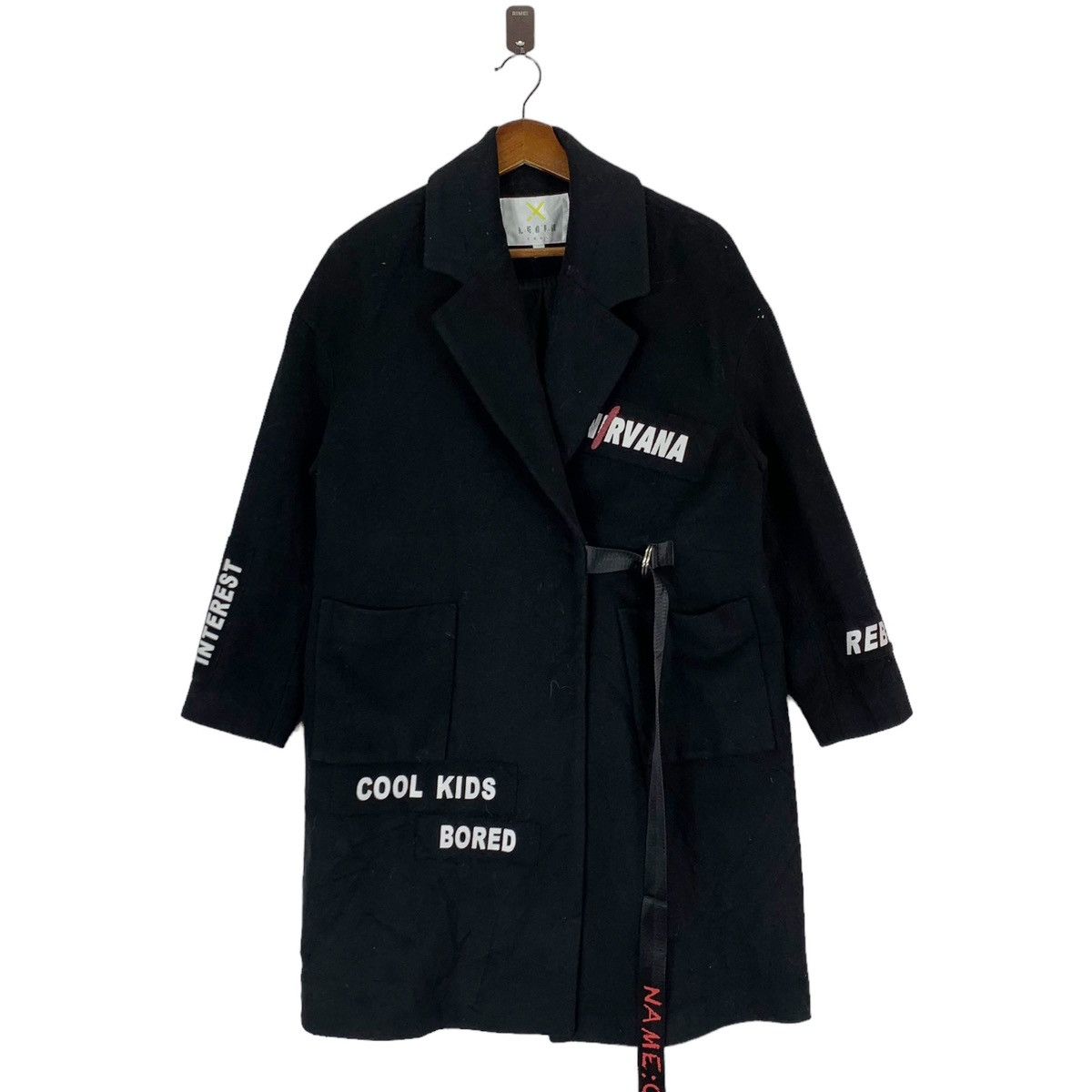 Designer VINTAGE NIRVANA COSTUME MADE GRUNCH COAT Size US M / EU 48-50 / 2 - 1 Thumbnail