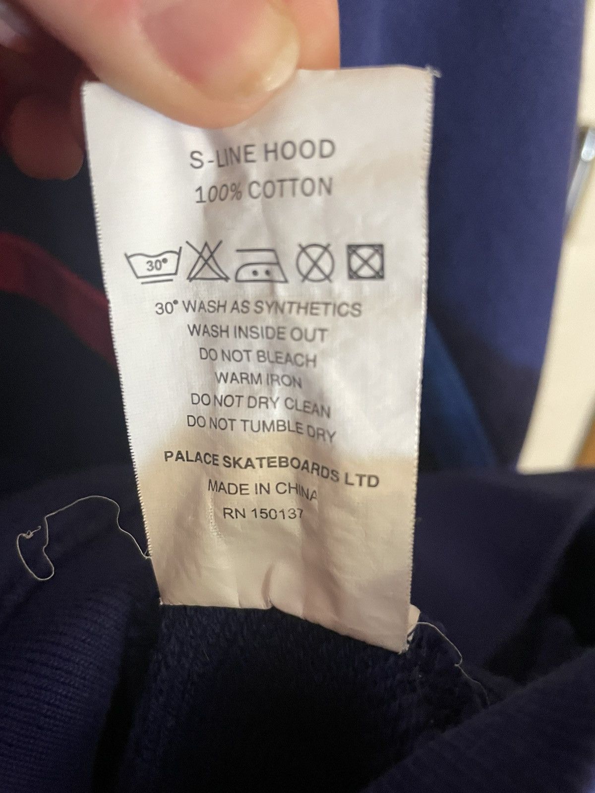 Palace PALACE FW18 Navy S-Line Logo Hoodie Size US M / EU 48-50 / 2 - 5 Thumbnail