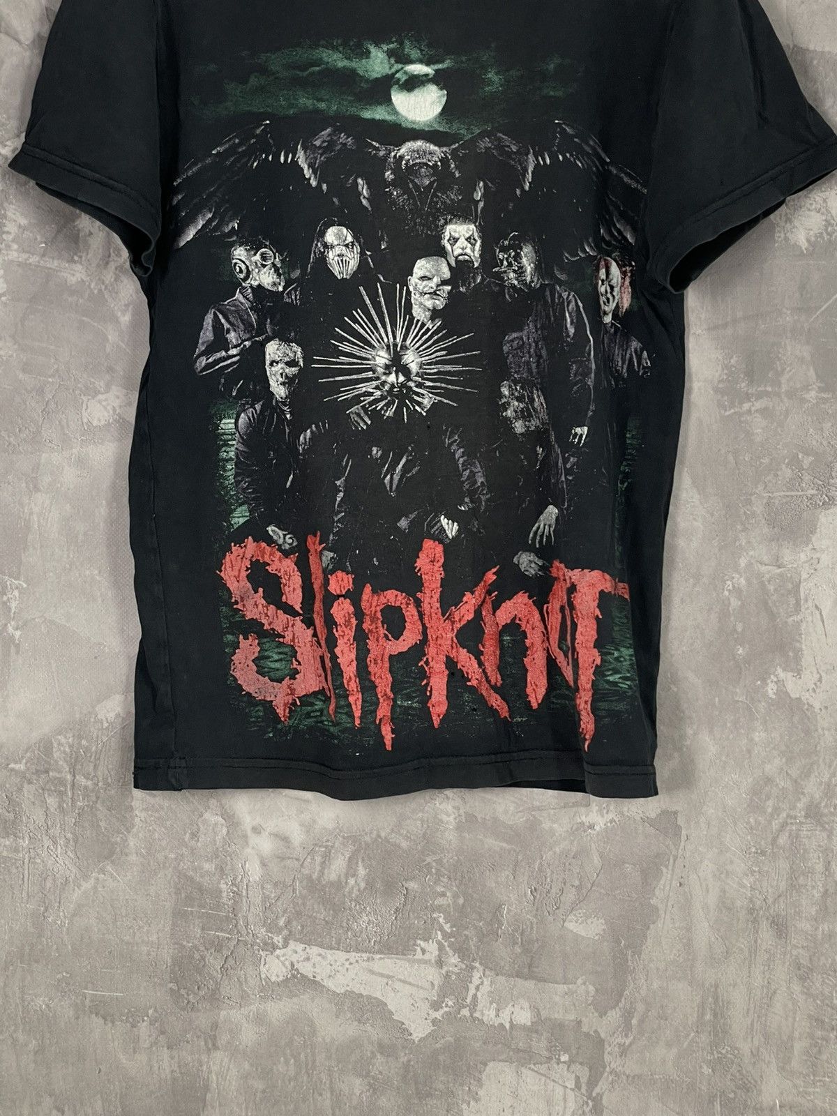 Band Tees × Vintage Vintage Y2K Slipknot Distressed Band Y2K T-Shirt Size US S / EU 44-46 / 1 - 5 Thumbnail