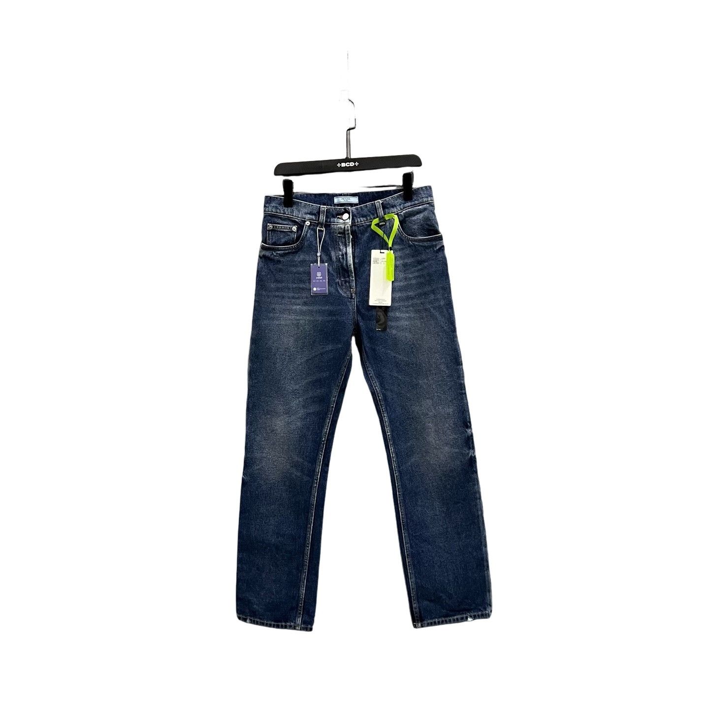 Prada Prada Logo Triangle Denim Jeans US 27 Size US 27 - 1 Thumbnail