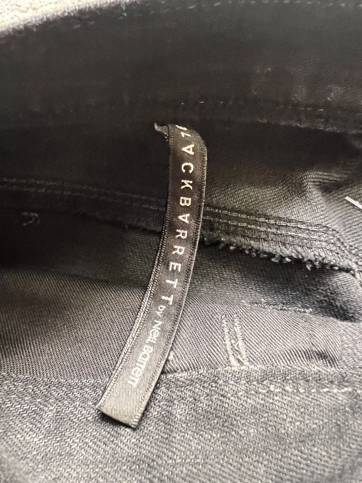 Black Barrett × Neil Barrett Black Barret Waxed Slim Tappered Denim Jeans Size US 31 - 13 Thumbnail