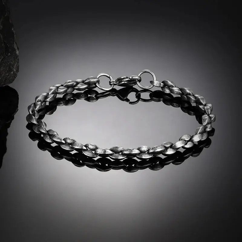 Japanese Brand Punk Rock Retro Link Chain Bracelet Bangles Size ONE SIZE - 5 Thumbnail