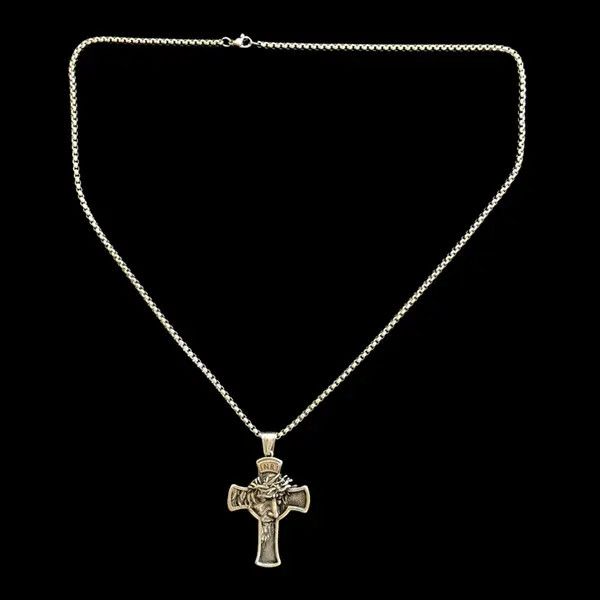 Jewelry Hirosue x Rieko Cross Pendant Necklace Jesus Chain Size ONE SIZE - 2 Thumbnail