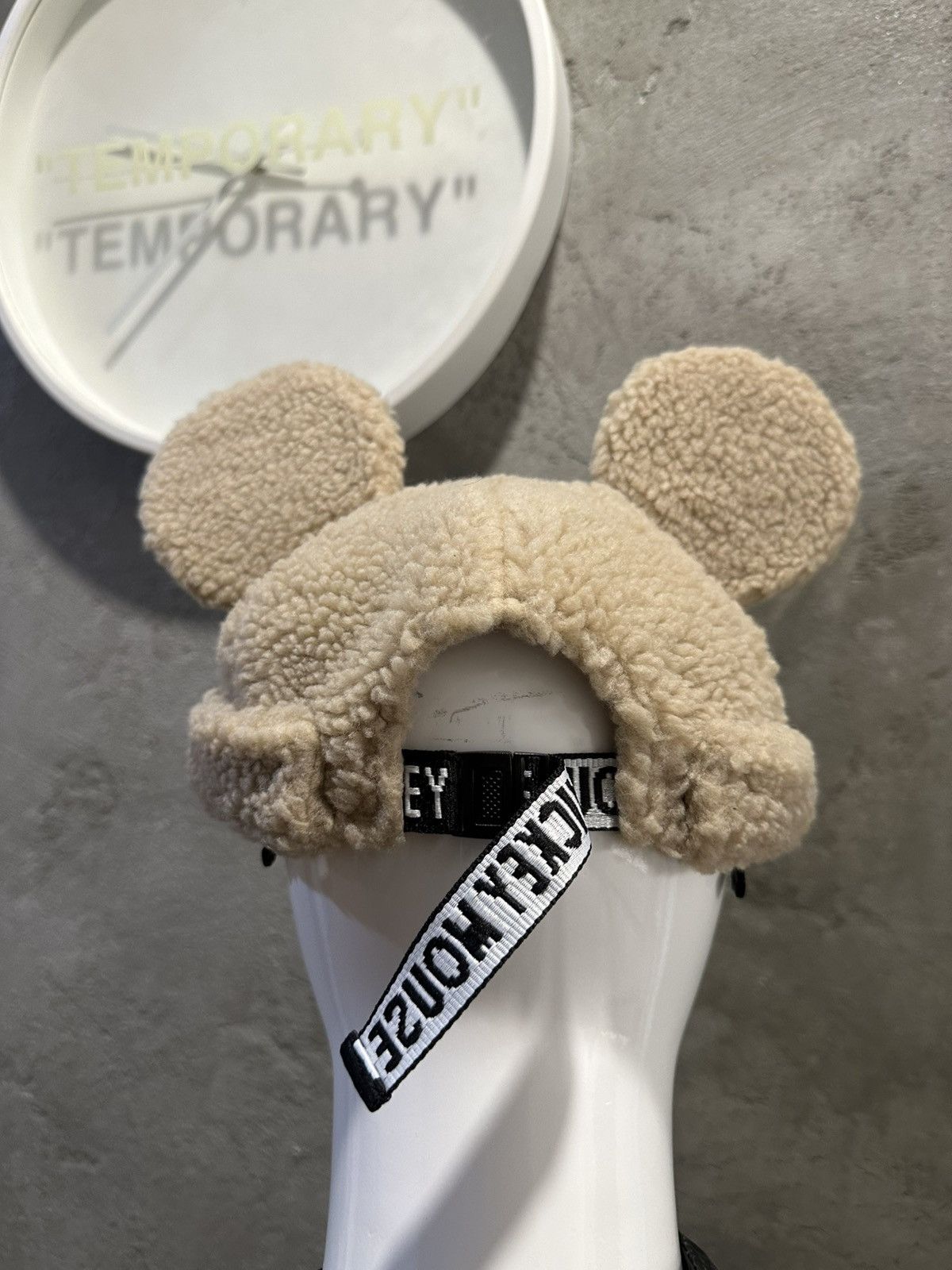 Designer × Japanese Brand Mickey Mouse Ear Fluffy Beanie Hats (OSFA) Japan Limited Size ONE SIZE - 5 Thumbnail