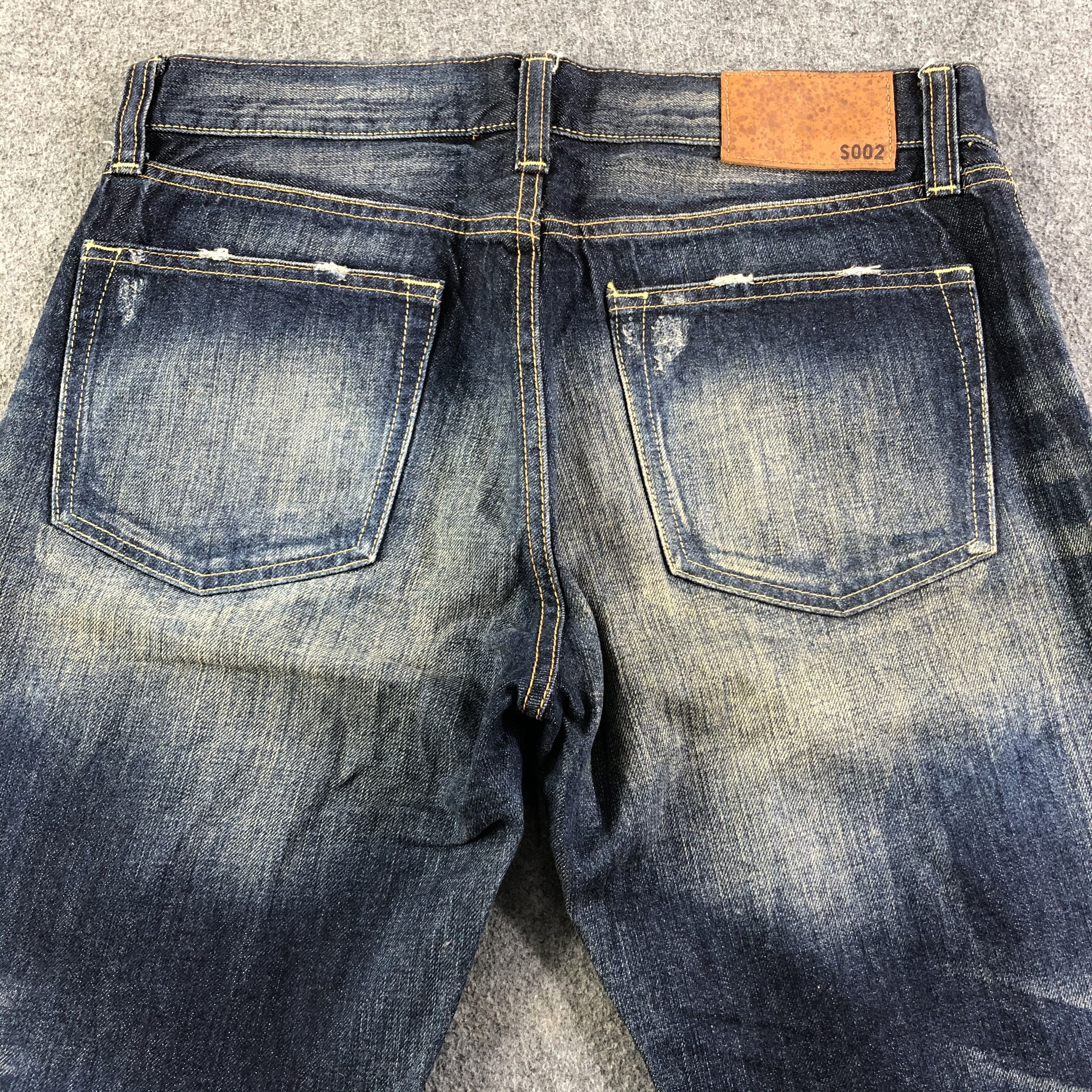 Japanese Brand Distressed Uniqlo Jeans Faded Blue Denim -J2766 Size US 34 / EU 50 - 4 Thumbnail
