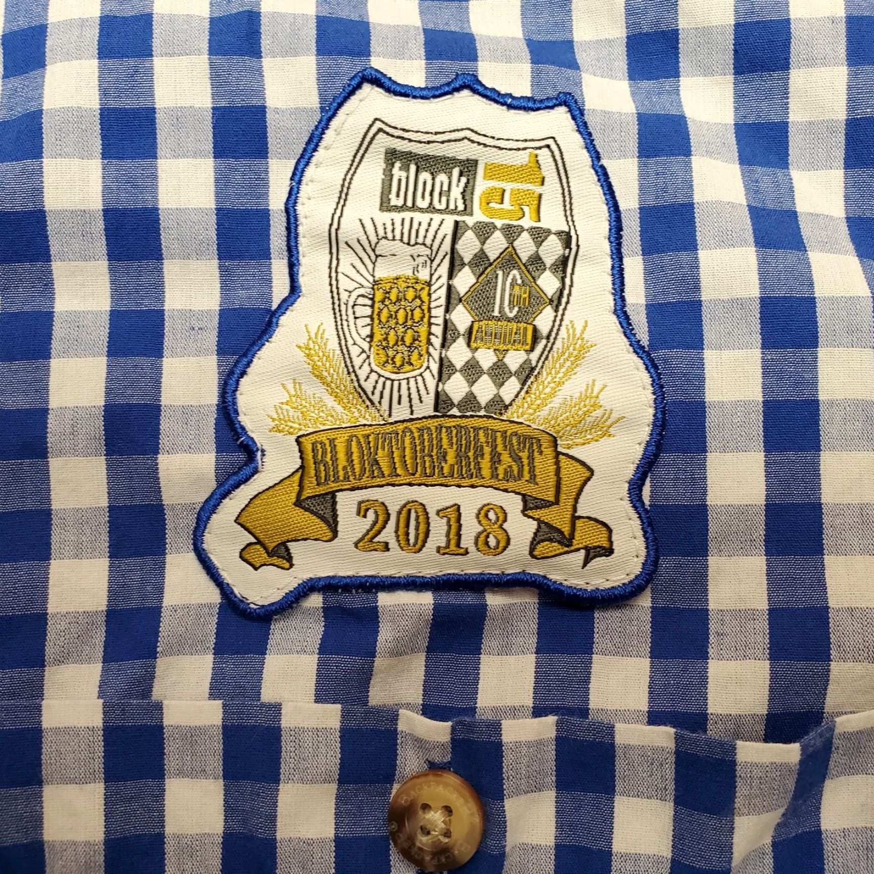 Vintage VINTAGE Backpacker Shirt Mens Medium Blue Check Bloktoberfest Block 15 Beer Brewery Shirt Mens Blue Check Block 15 Beer Brewery Size US M / EU 48-50 / 2 - 3 Thumbnail