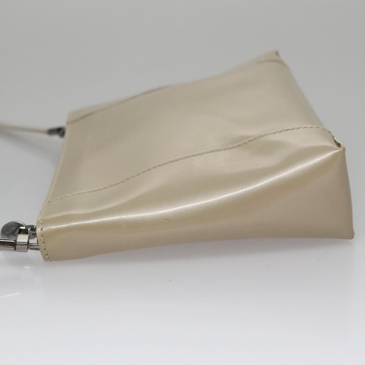 Dior DIOR Shoulder Bag Patent Leather Beige Silver Size ONE SIZE - 4 Thumbnail
