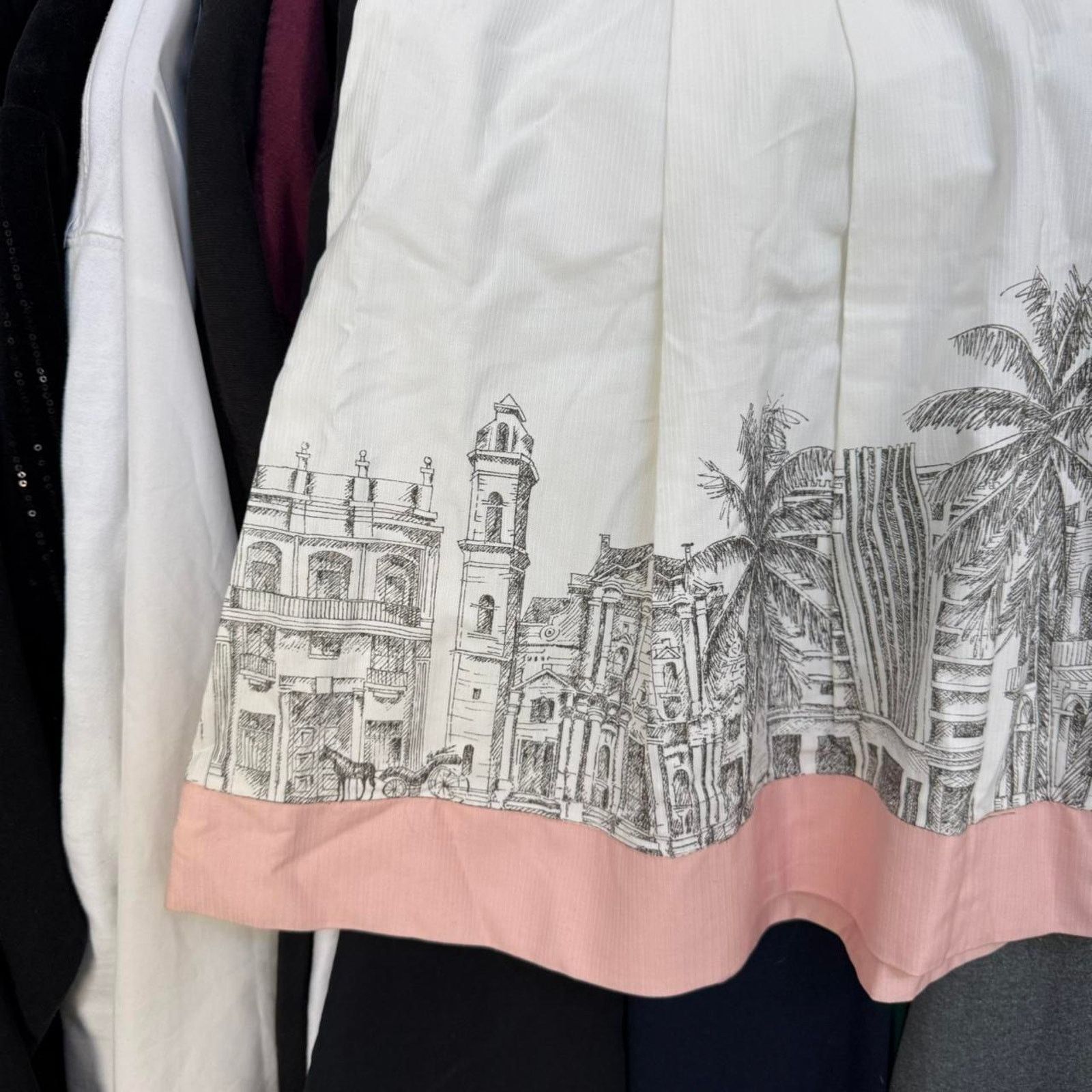 Miss Sixty Vintage 90s Miss Sixty Luxury Skirt With Pink Trim NWT Size 31" - 3 Thumbnail