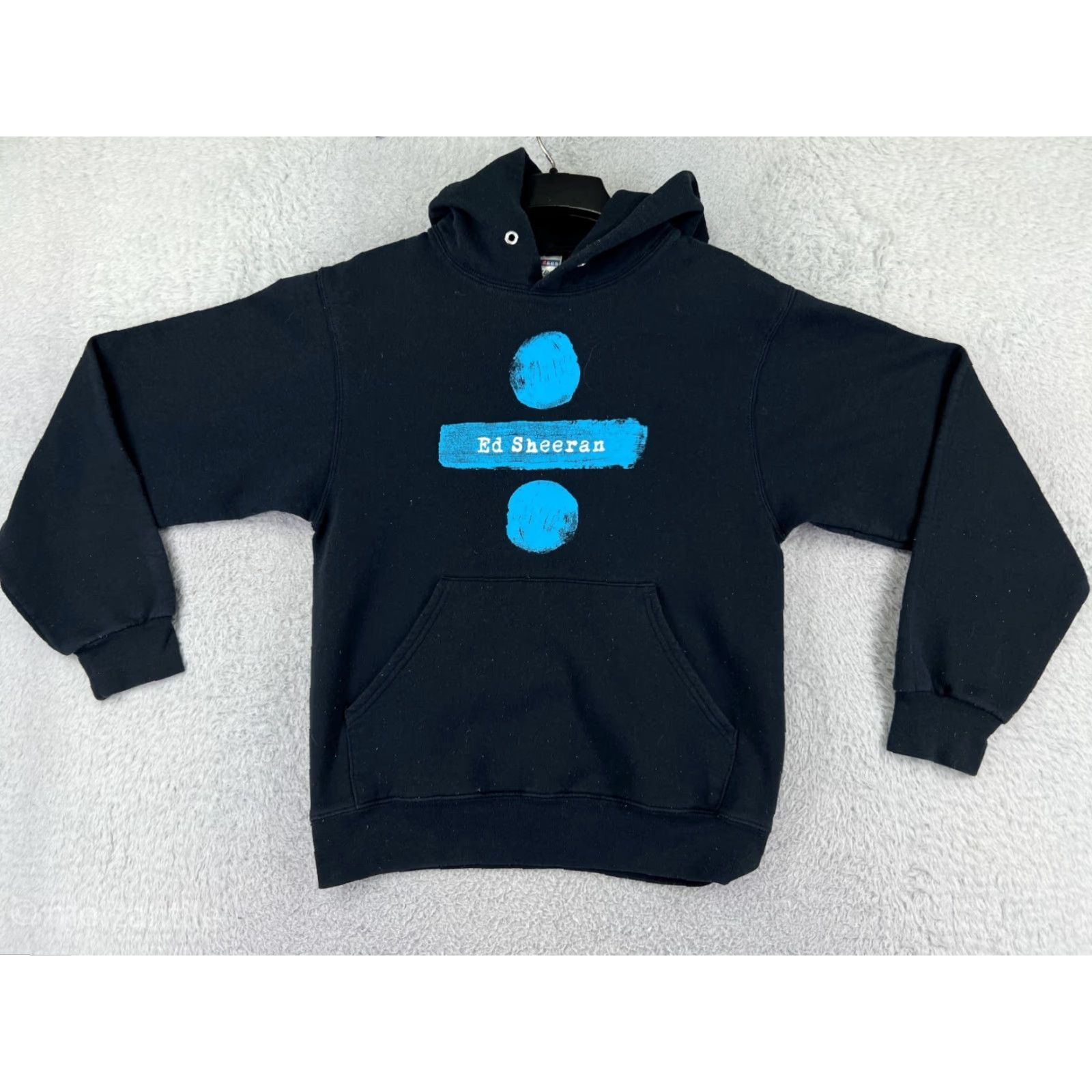 Vintage Ed Sheeran Hoodie Shirt Adult Small Black Cotton Blend Jersey Logo Pocket Zip Full Zip Pullover 2017 Tour Black Mens Size US S / EU 44-46 / 1 - 2 Thumbnail