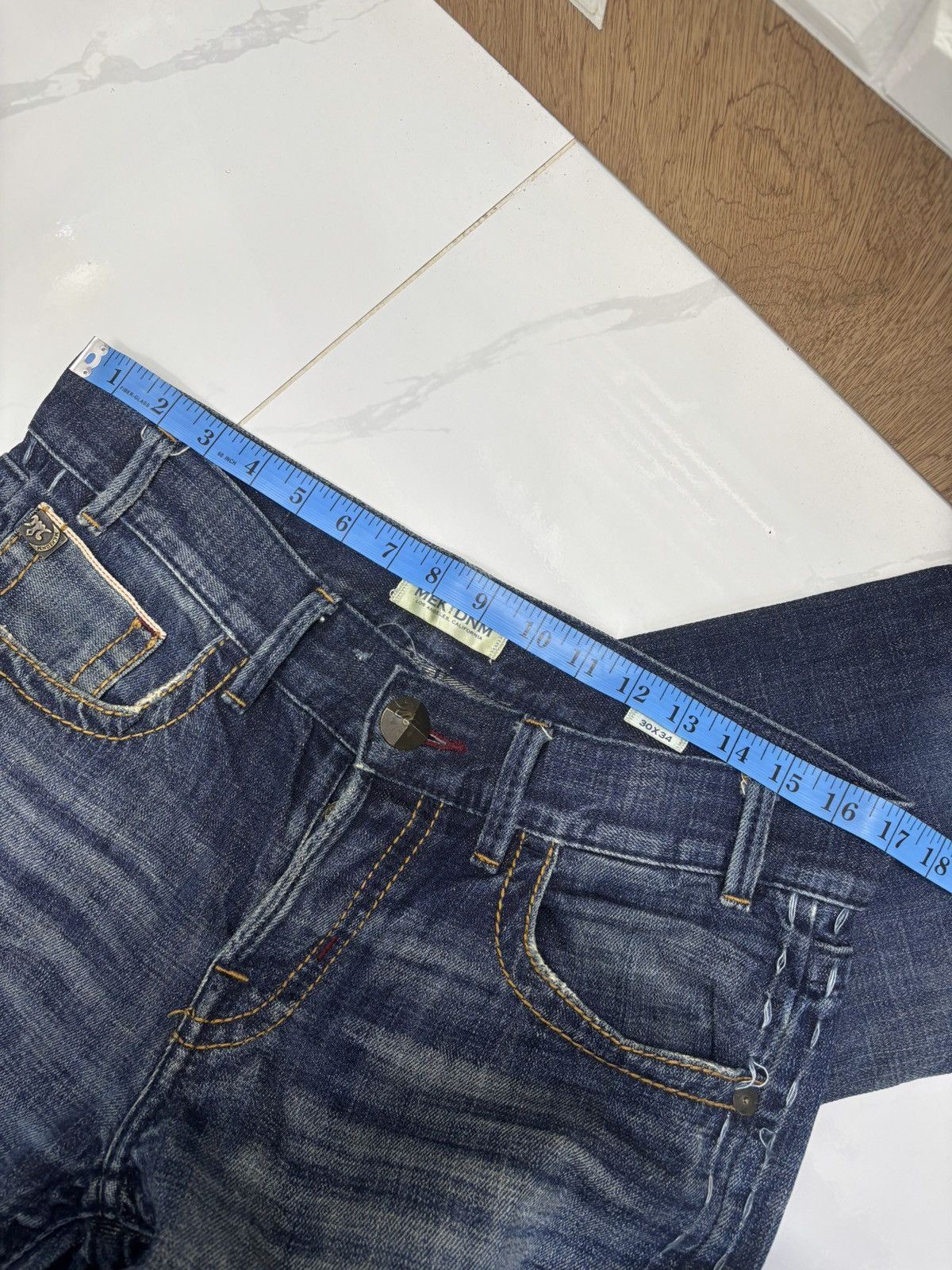 Kapital VINTAGE MEK DENIM SELVEDGE JEANS DENIM IF SIX WAS NINE Size US 34 / EU 50 - 11 Thumbnail