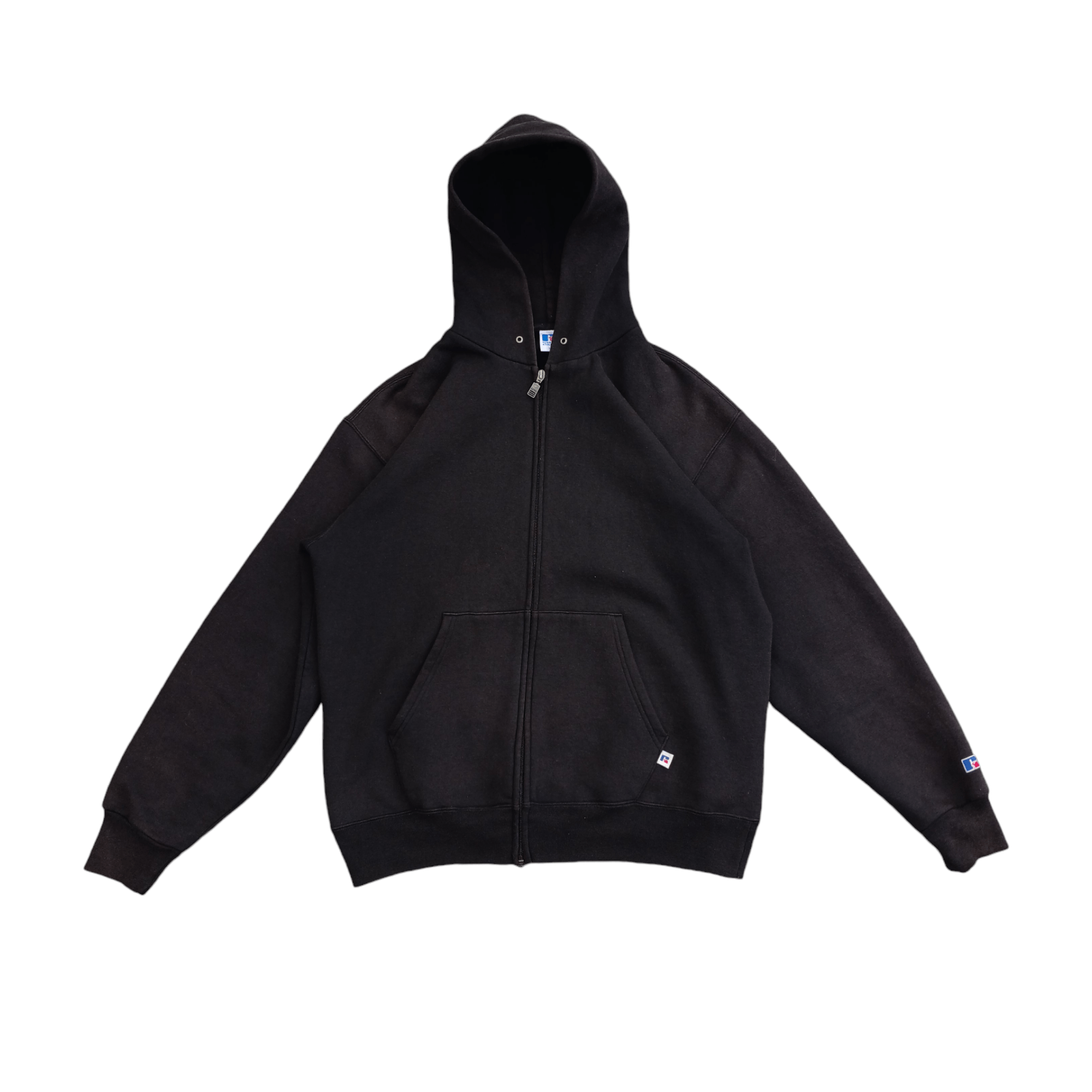 Russell Athletic 00s Russel Athletic Zip Hoodie Size US XL / EU 56 / 4 - 1 Thumbnail