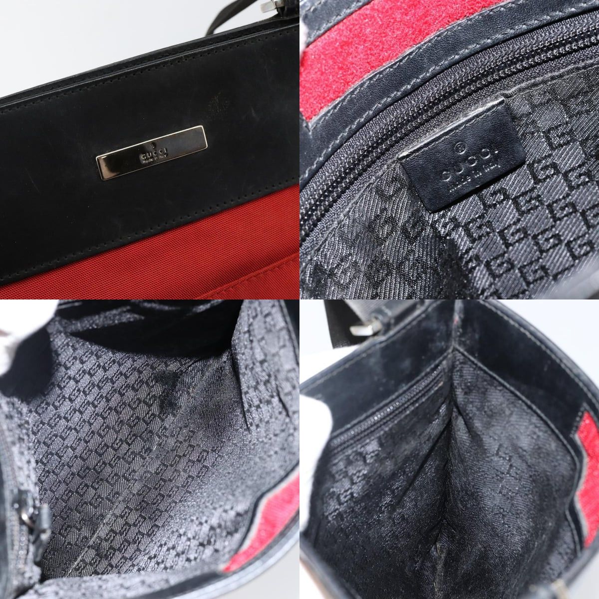 Gucci GUCCI Shoulder Bag Nylon Red Silver 019 019 Size ONE SIZE - 11 Thumbnail