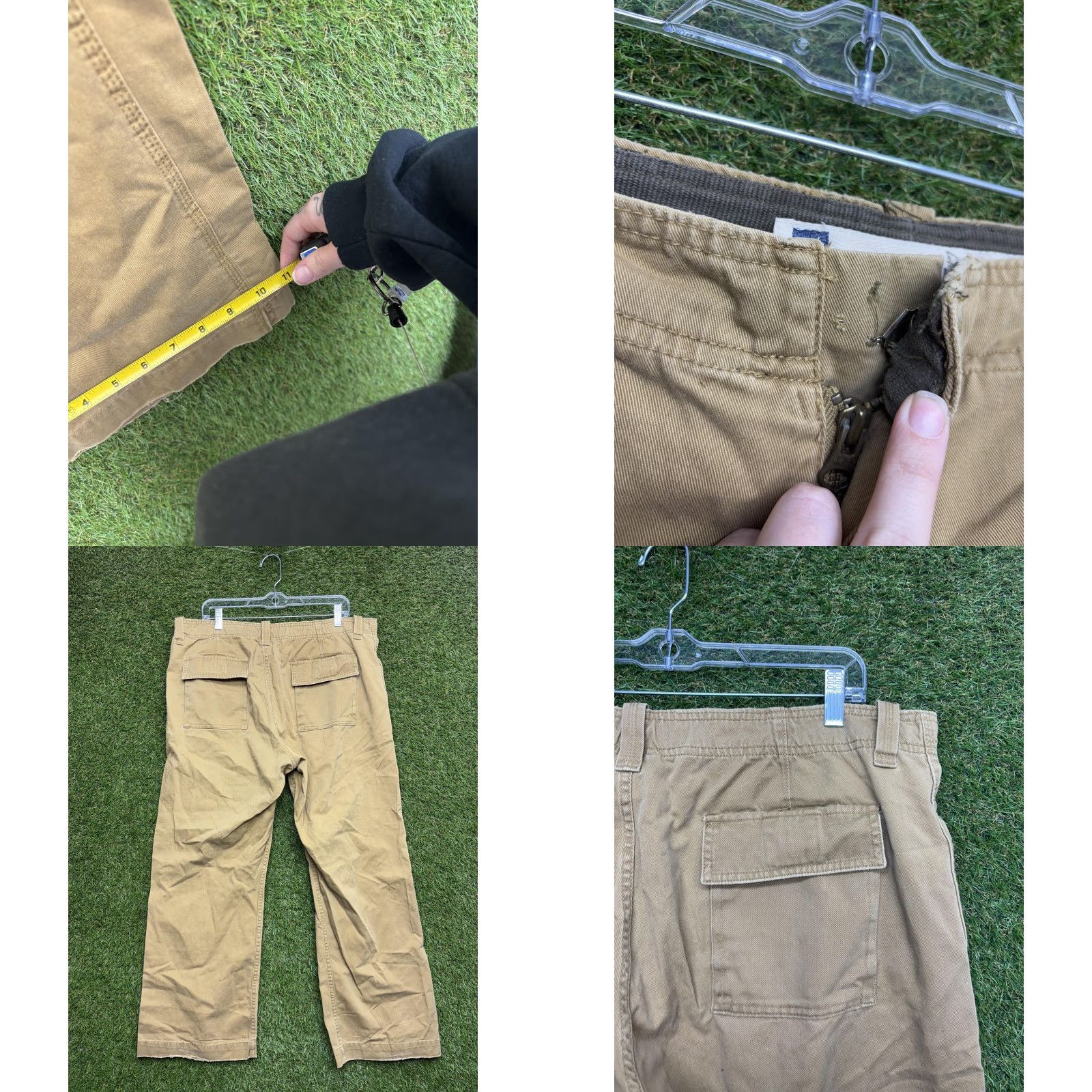 Gap VINTAGE Gap Khakis Pants Mens 38x30 Beige Clear Workwear Bootcut Relaxed Canvas 100% Cotton Front Pockets Zip Mens Size US 38 / EU 54 - 8 Thumbnail