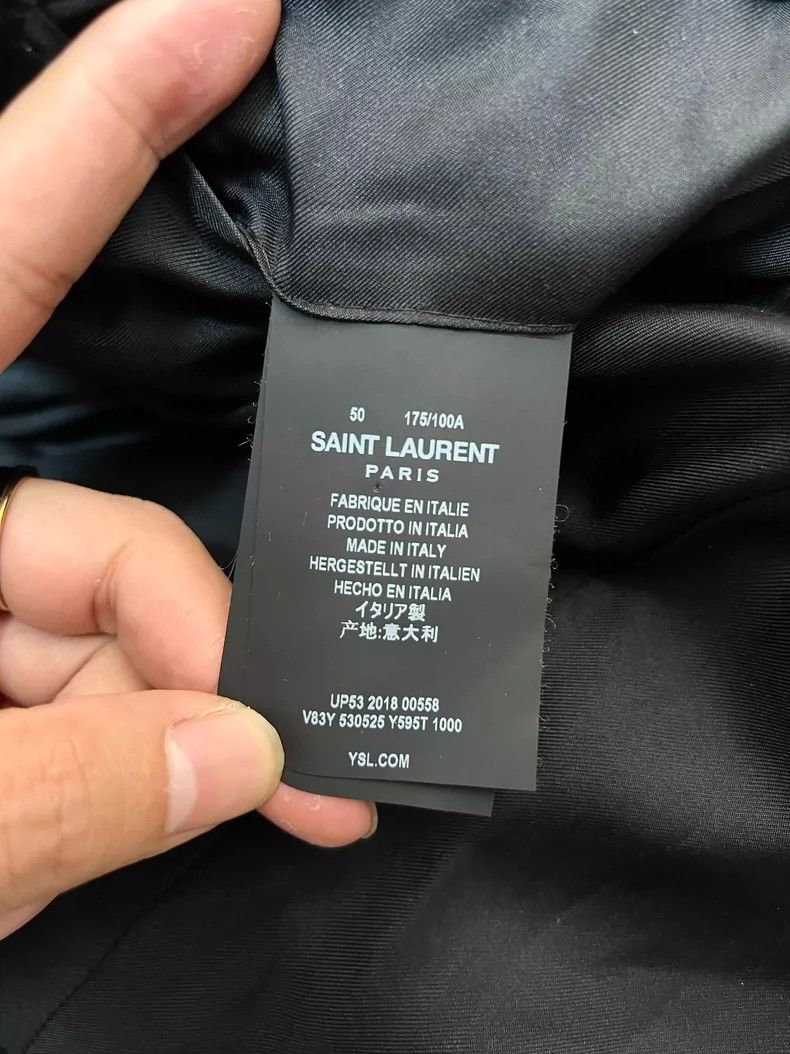 Saint Laurent Paris Saint Laurent Paris Black Velvet Palace Embroidered Jacket Size US M / EU 48-50 / 2 - 5 Thumbnail