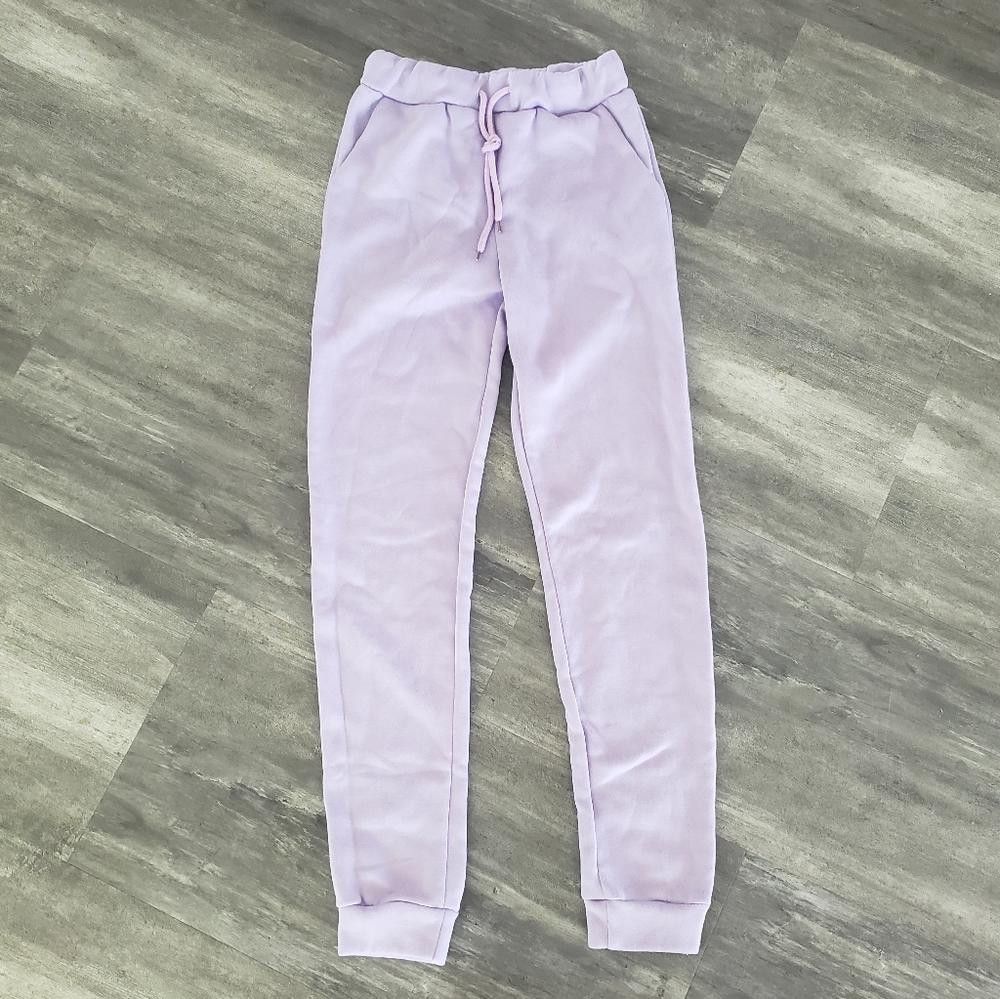 Shein Light Purple Basic High Waist Banded Sweats Size 28" / US 6 / IT 42 - 1 Thumbnail