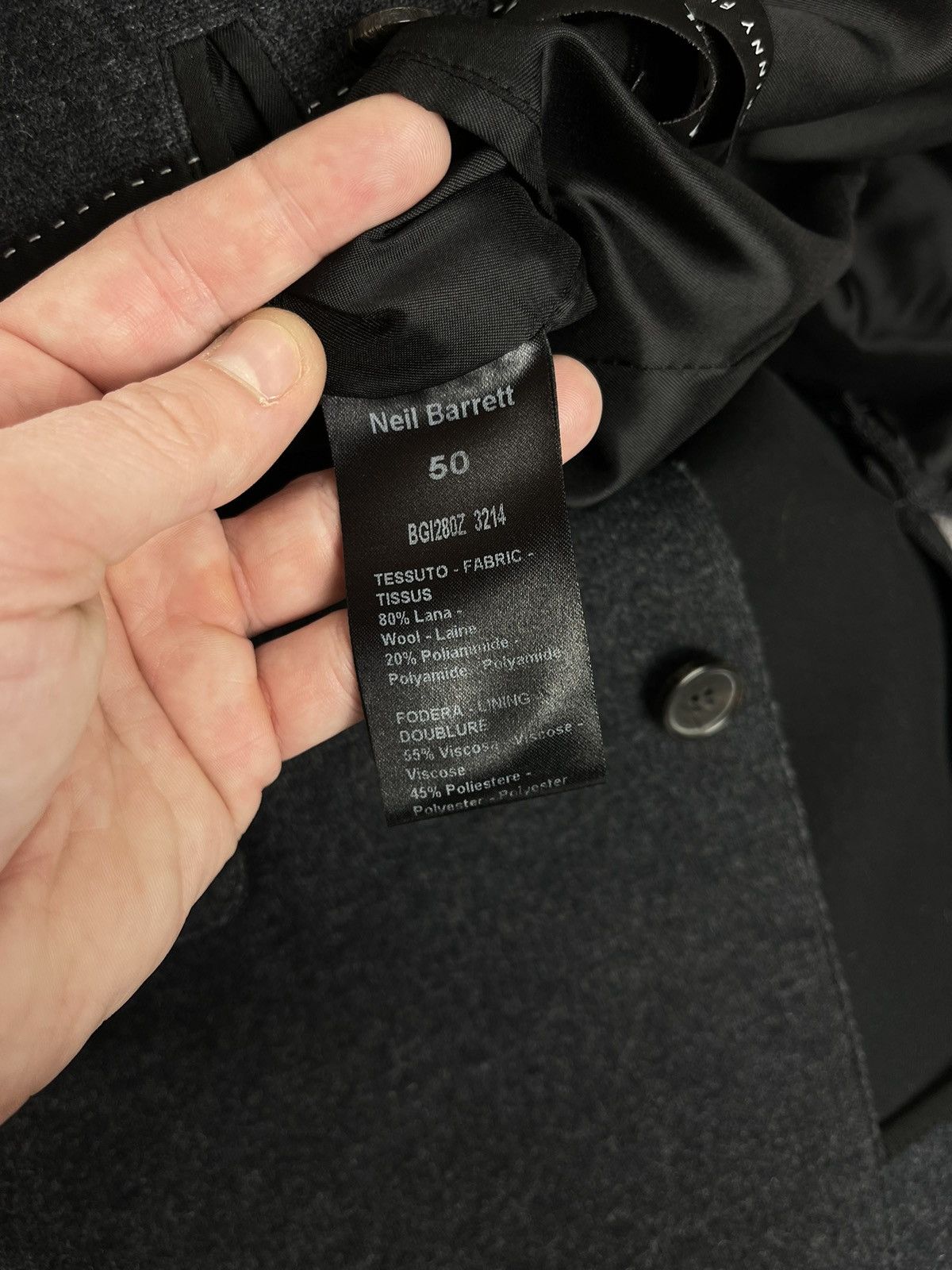 Neil Barrett Neil Barrett Skinny Fit Wool Blazer Jacket Size 50 Size US M / EU 48-50 / 2 - 13 Thumbnail