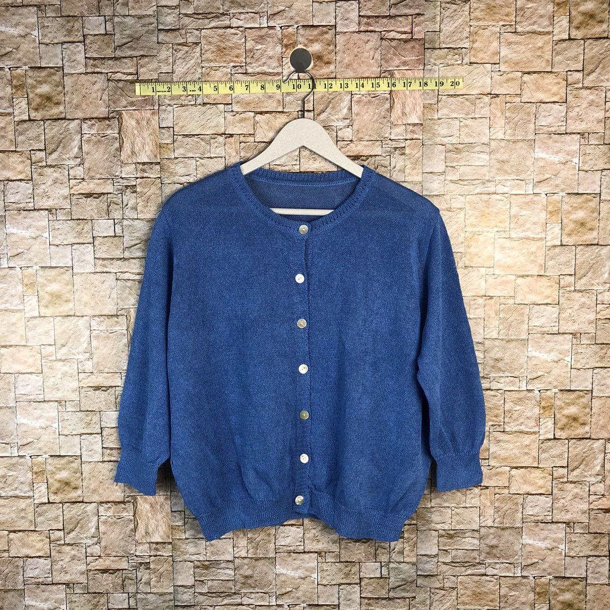 Japanese Brand Japanese Brand Blue knitwear Cardigan #A867 Size L / US 10 / IT 46 - 1 Thumbnail