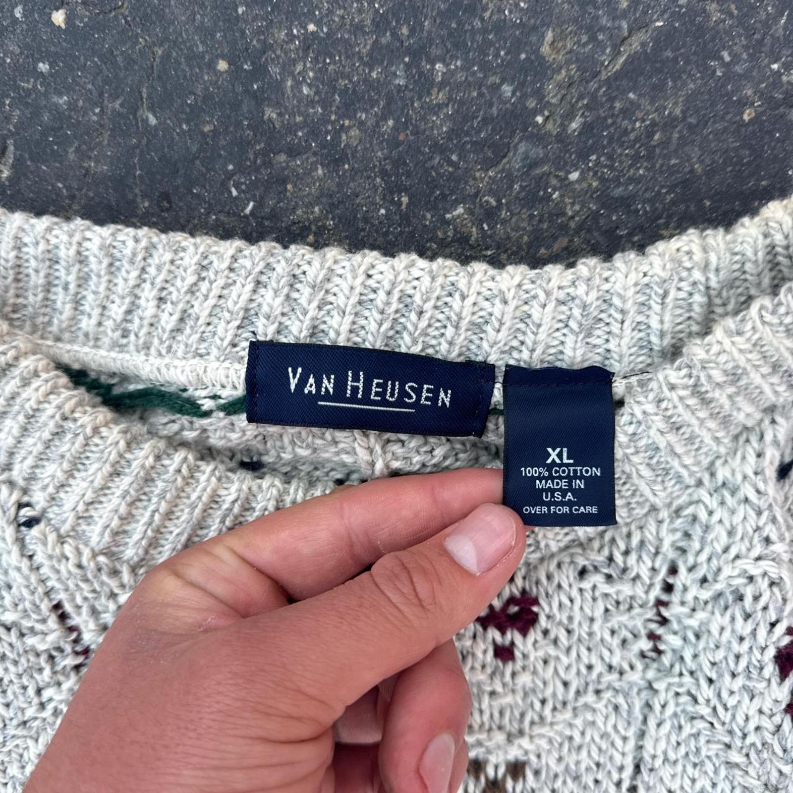 Van Heusen Vintage 90s Van Heusen Knit Sweater Size XL Size US XL / EU 56 / 4 - 4 Thumbnail