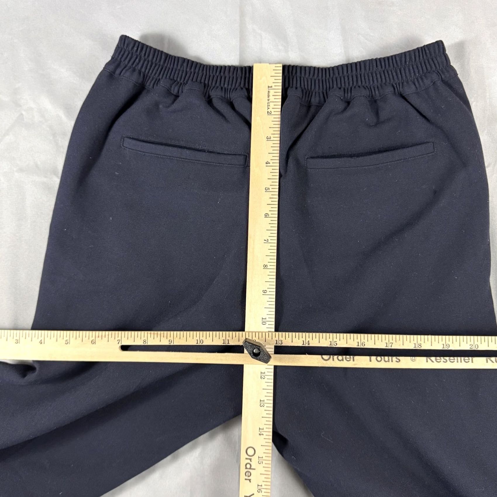 Sandro Sandro Pants Mens 38x29 Navy Blue Elastic Waist Chino Casual Straight Pockets Size US 38 / EU 54 - 7 Thumbnail
