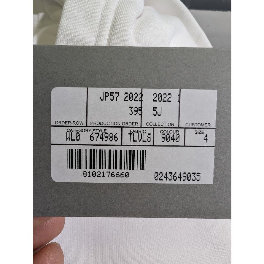 Balenciaga o1rshd1 Paris Balenciaga Logo Hoodie in White Size US XL / EU 56 / 4 - 18 Thumbnail