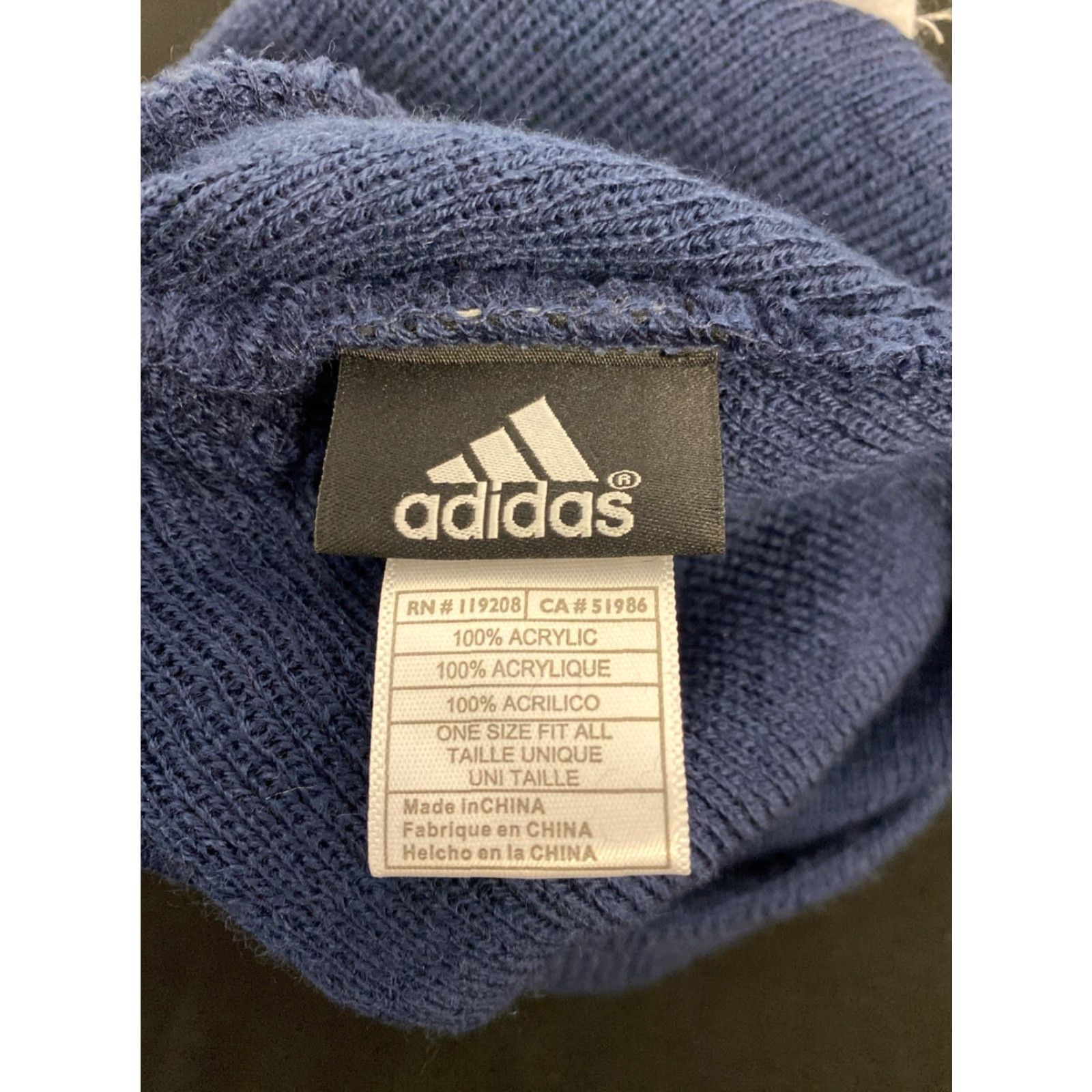 Adidas ADIDAS USA RUGBY BEANIE WINTER HAT NAVY ONE SIZE MENS Size ONE SIZE - 4 Thumbnail