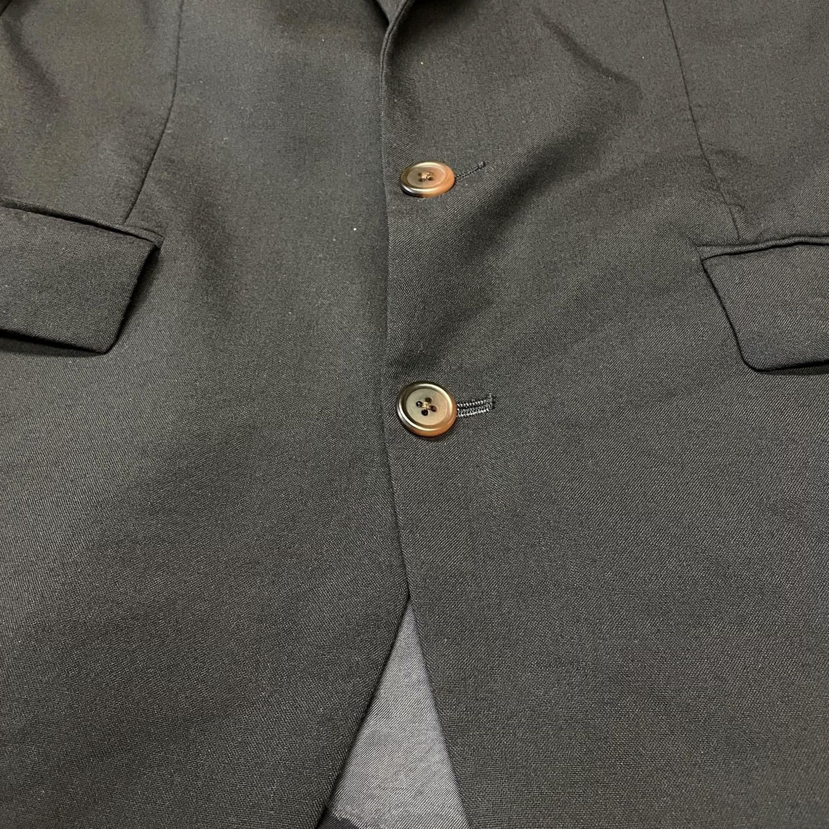 Chaps Chaps Ralph Lauren Blazer Mens 41R Navy Wool 2 Button Sport Coat Made in Canada Size 42R - 6 Thumbnail