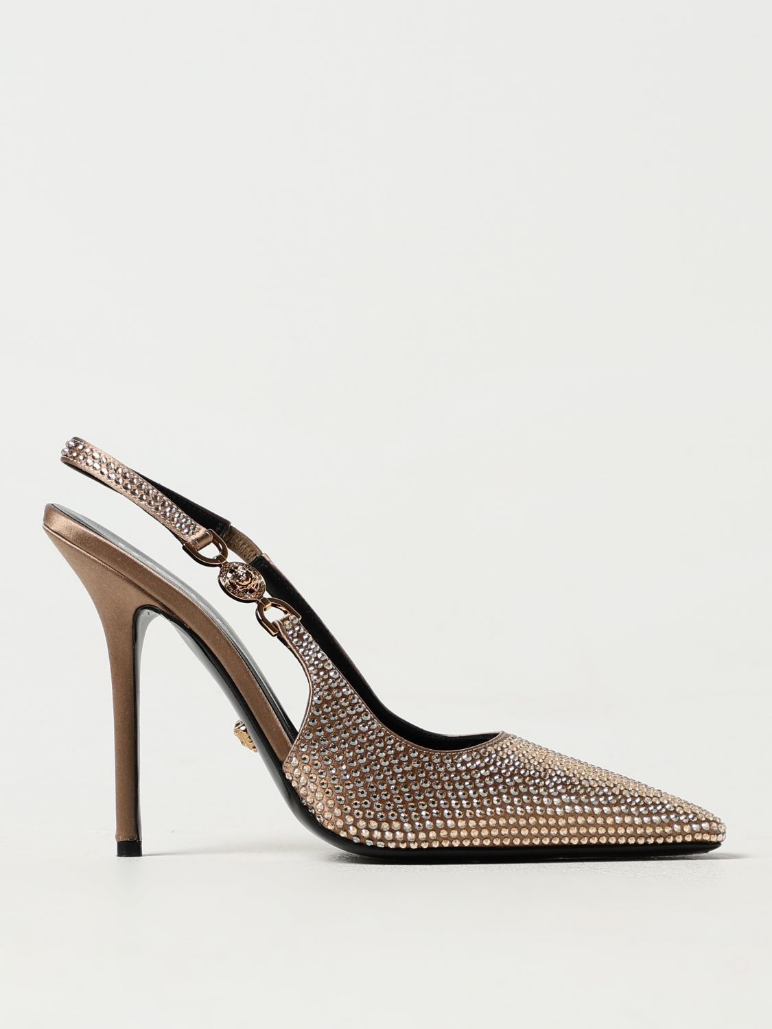 image of Versace High Heel Shoes Woman Gold, Women's (Size 9)