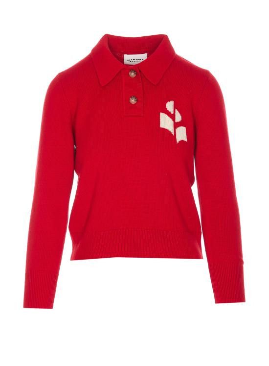 Tシャツ・カットソー ISABEL MARANT ETOILE Polo Shirt PU0314FAA1X05E 11PR ISABEL MARANT ETOILE Women Polo Shirts PU0314FA A1X05E11PR Red