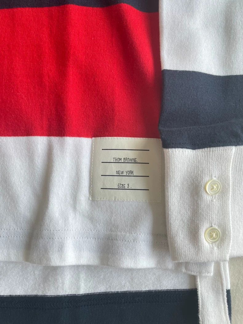 Thom Browne Thom Browne Full cotton long-sleeve POLO shirt Size US L / EU 52-54 / 3 - 4 Thumbnail