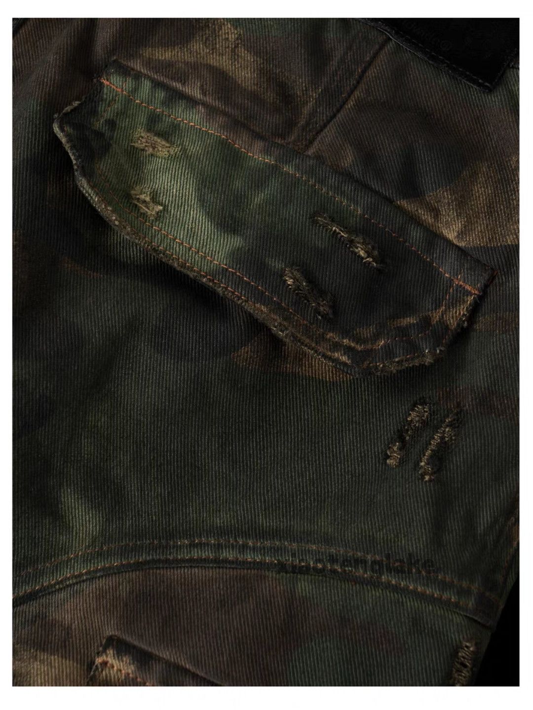 Designer × Japanese Brand × Vintage Utility outdoor workwear military paint camo cargo pants Size US 36 / EU 52 - 3 Thumbnail