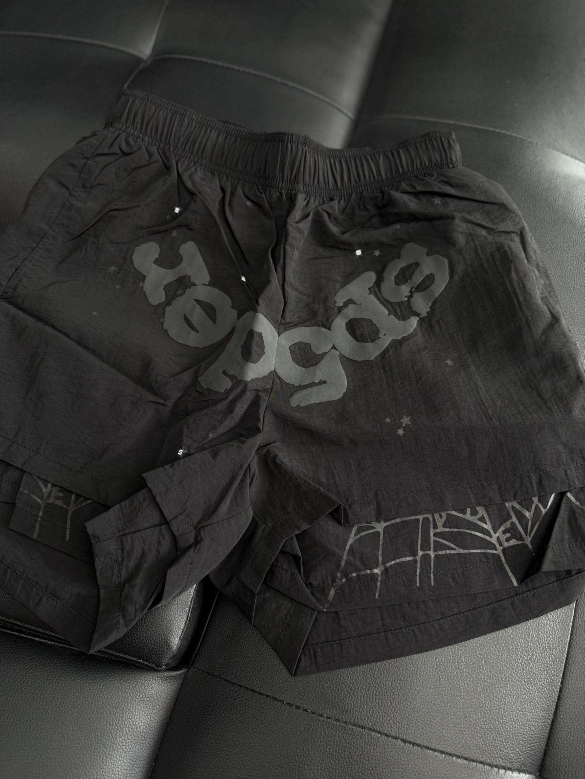 Sp5der Sp5der Double Layer WEB Shorts Size XS (NEW) Black Size US 28 / EU 44 - 3 Thumbnail