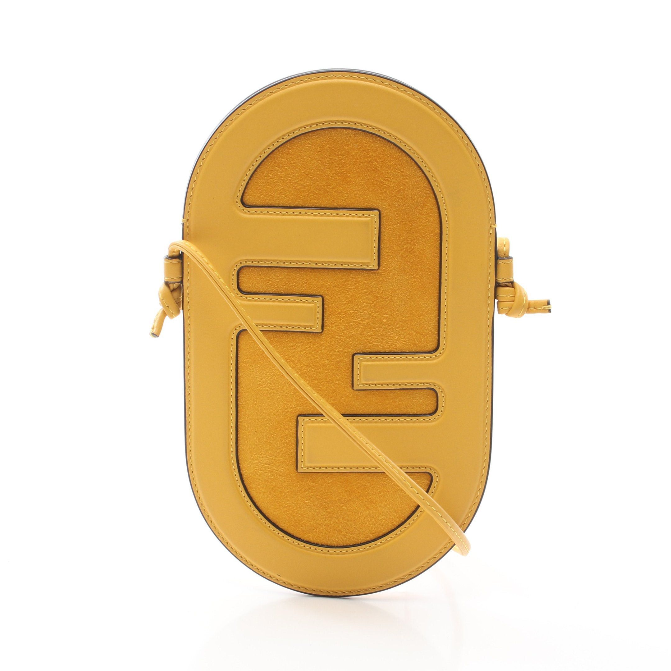 Fendi Fendi Phone Holder Shoulder Bag Leather Yellow Size ONE SIZE - 1 Thumbnail