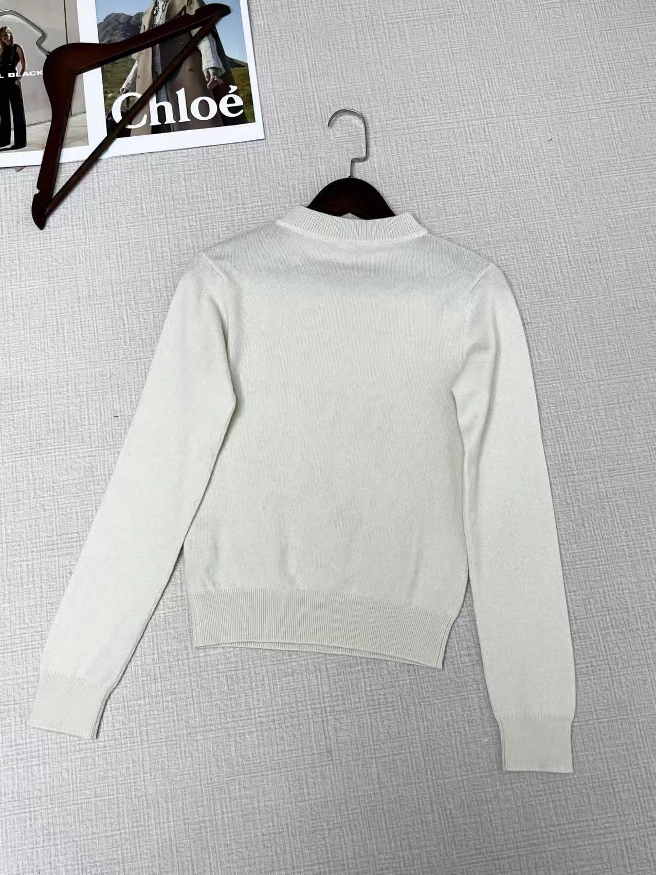 Hermes Hermès Cashmere Knit Sweater Size 34 For Sale AG738 Size XS / US 0-2 / IT 36-38 - 6 Thumbnail