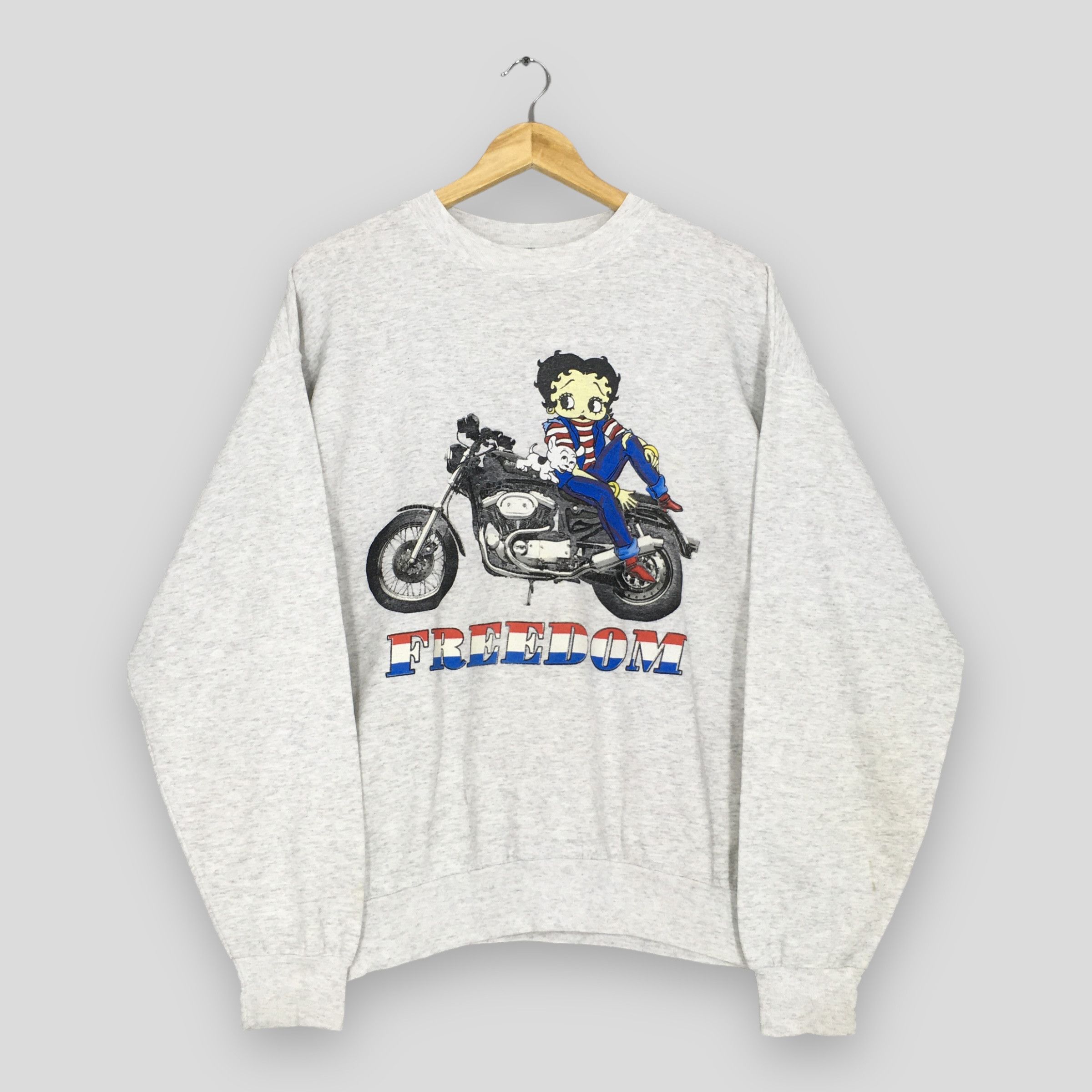 Cartoon Network × Vintage Vintage Motorcycle Betty Boop Sweatshirt Size US L / EU 52-54 / 3 - 1 Thumbnail