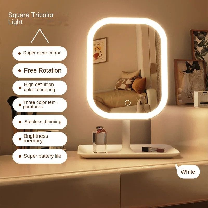 Other Unique Designer Vanity Mirror Three ColorsLEDLight Makeup Size ONE SIZE - 4 Thumbnail