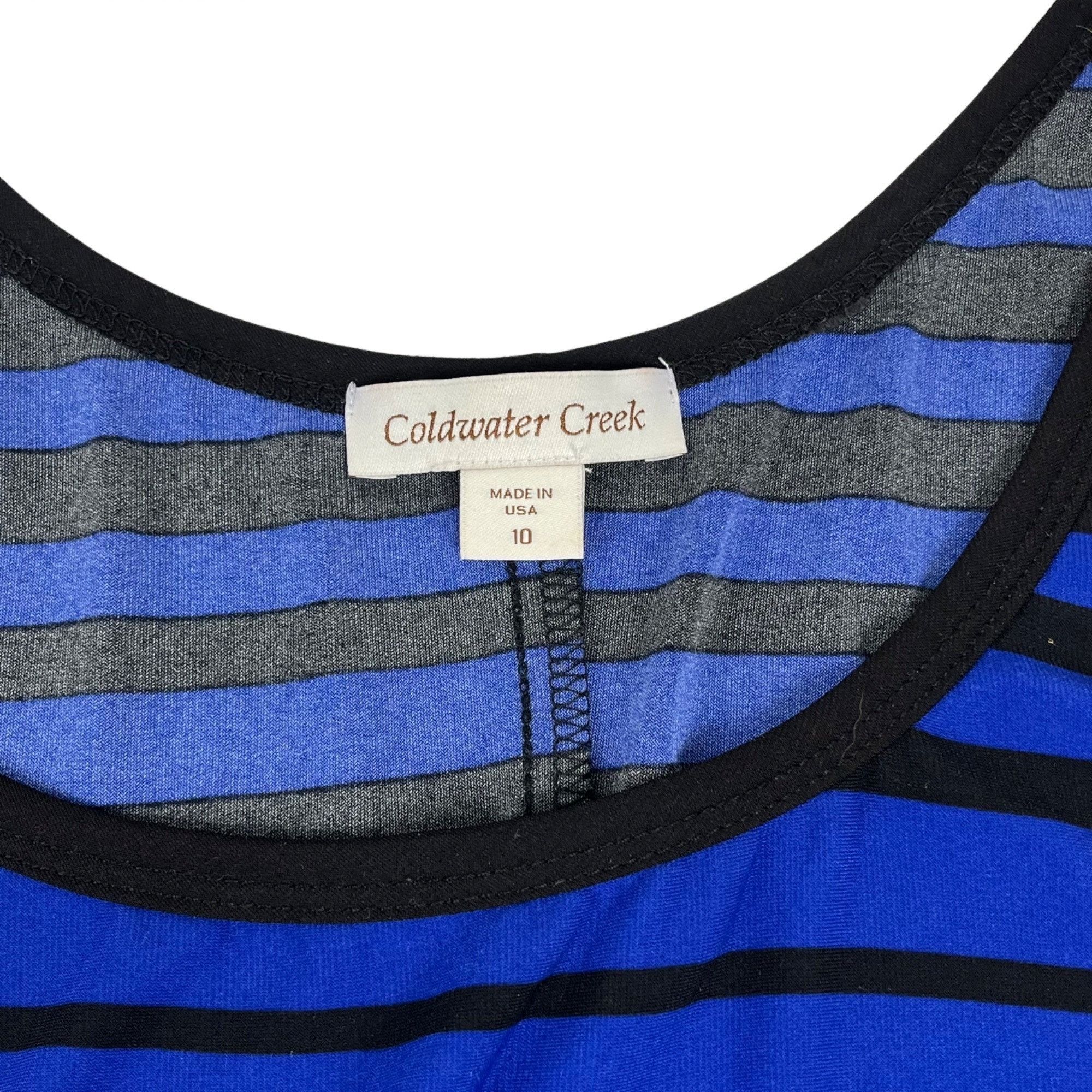 Coldwater Creek Coldwater Creek Women's Maxi Dress Blue Striped Sleeveless S Size L / US 10 / IT 46 - 2 Thumbnail