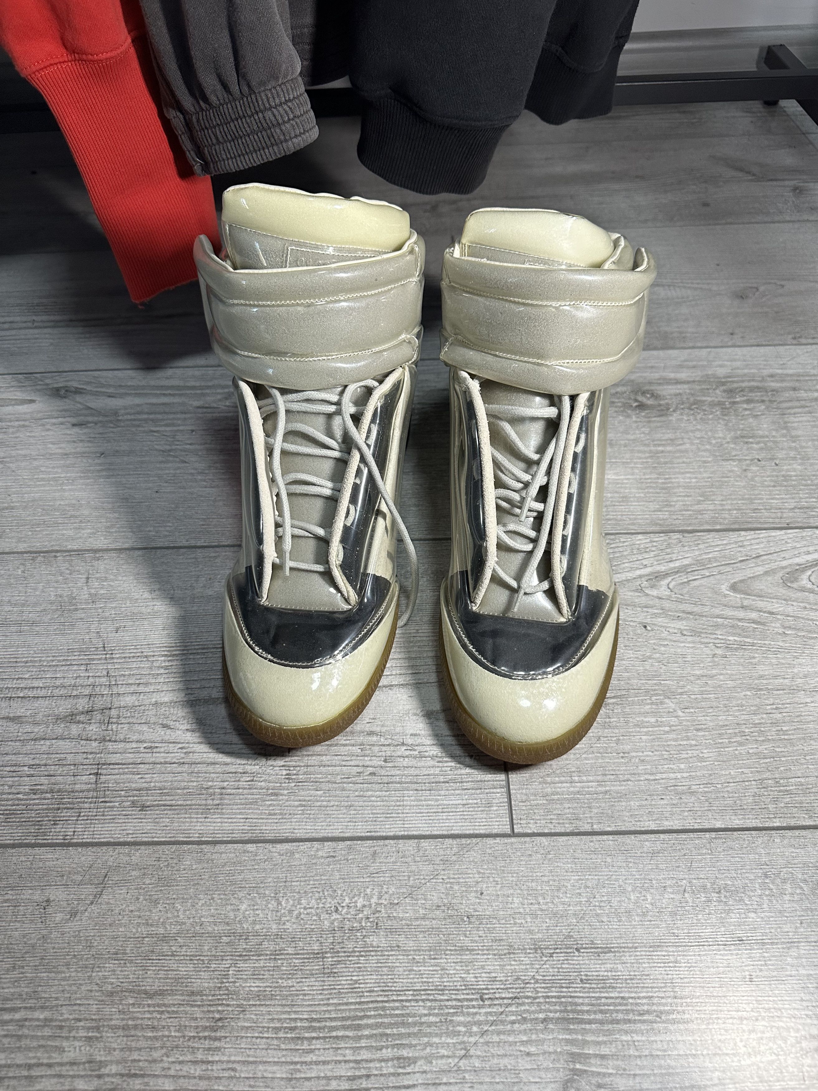 image of Maison Margiela Future Pvc Shoes in Transparent White, Men's (Size 10.5)