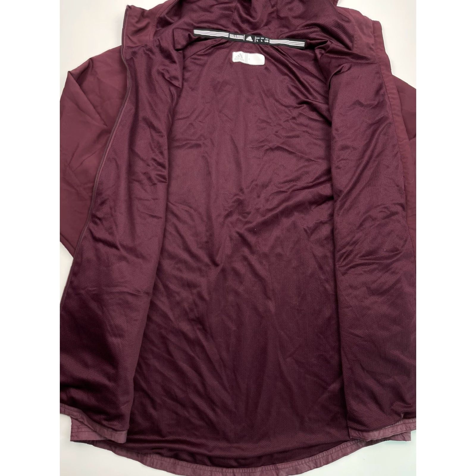 Adidas Adidas ADIZERO Windbreaker Jacket Running Full Zip Hooded L Jacket Adult L Red Black/Blue (Unisex) Mens Womens Size US L / EU 52-54 / 3 - 4 Thumbnail