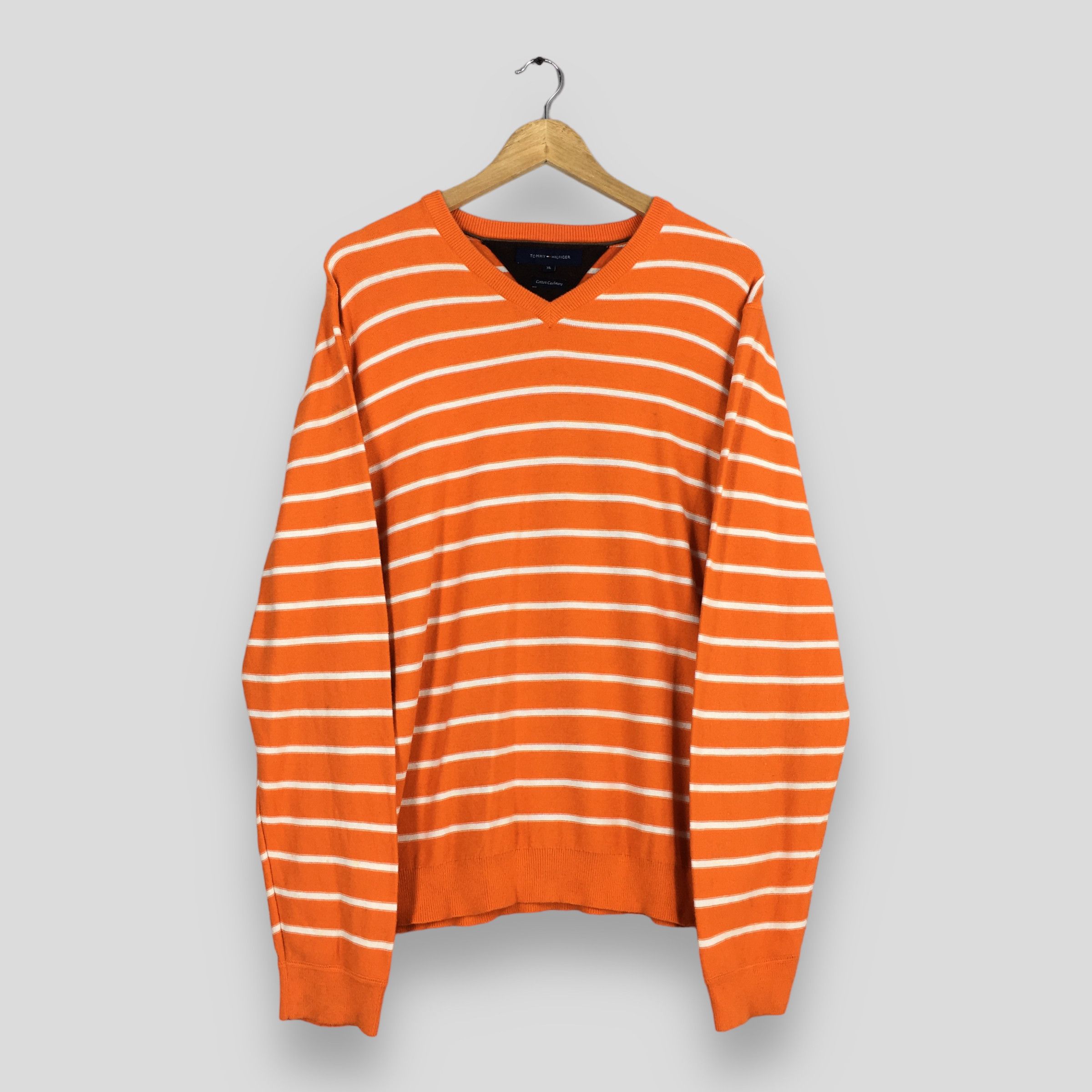 Tommy Hilfiger Vintage 90's Tommy Hilfiger Stripes Sweatshirt XLarge Size US XL / EU 56 / 4 - 1 Thumbnail