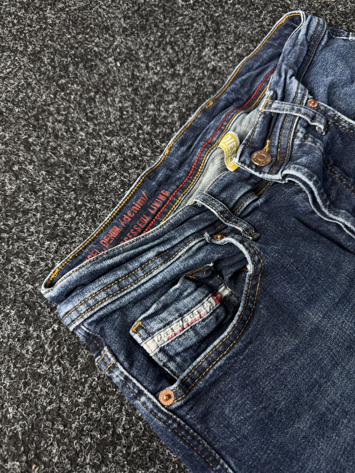 Diesel Vintage Y2K 00s Luxury Distressed Skinny jeans Denim pants Size US 30 / EU 46 - 5 Thumbnail