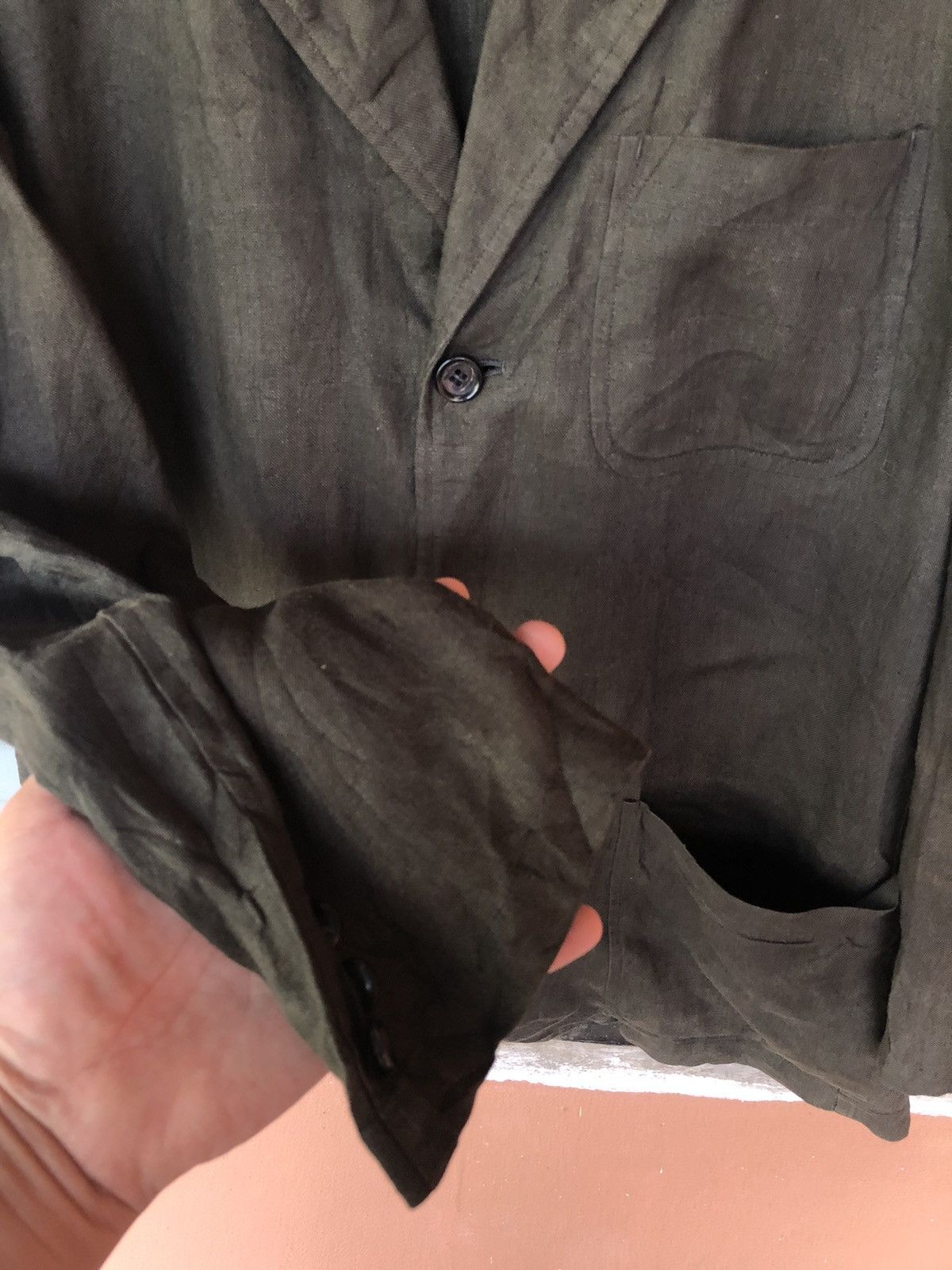 Comme des Garcons AD1998 Vintage Comme Des Garçons Linen Lin Lining Jacket Size US S / EU 44-46 / 1 - 6 Thumbnail