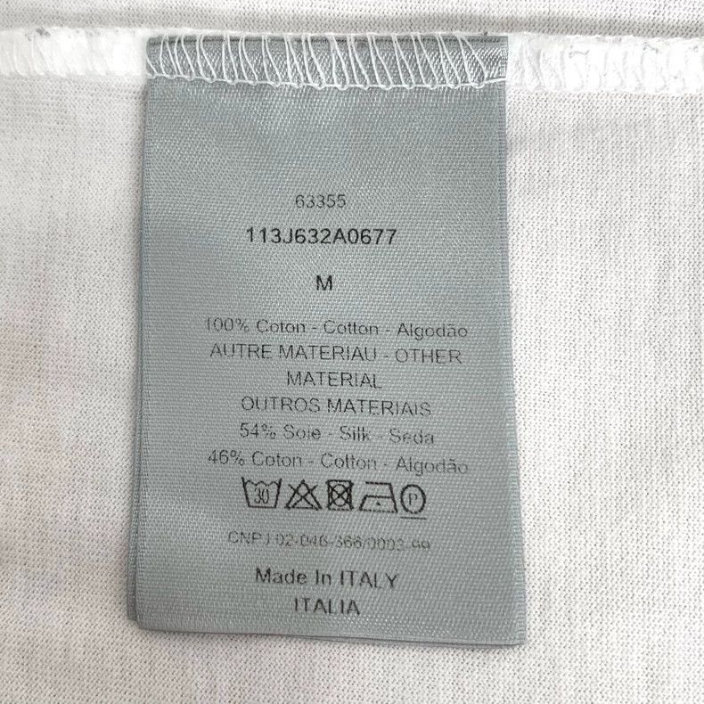 Dior Dior Hem logo old flower full print round neck white cotton Size US M / EU 48-50 / 2 - 7 Thumbnail